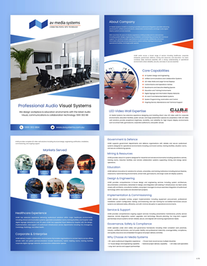 Flyer Design by pb for AV Media Systems | Design: #36994991