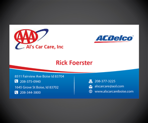 Business Card Design by joliau for Al's Care Care, Inc | Design: #3169139