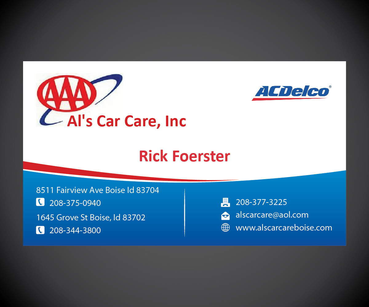 Diseño de Tarjeta de Presentación por joliau para Al's Care Care, Inc | Diseño #3223511