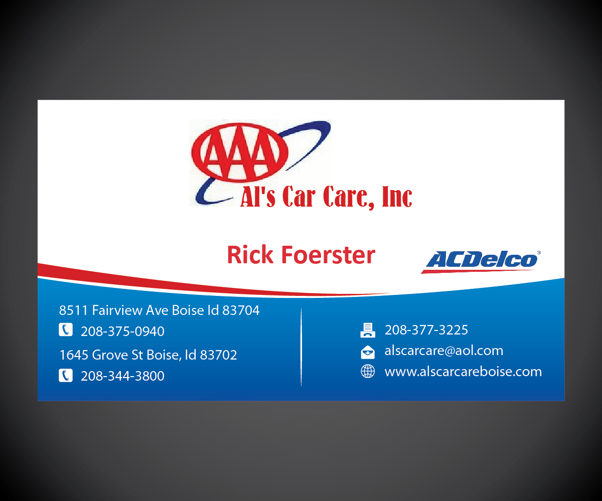 Diseño de Tarjeta de Presentación por joliau para Al's Care Care, Inc | Diseño #3223519