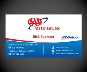 Business Card Design by joliau for Al's Care Care, Inc | Design: #3223519