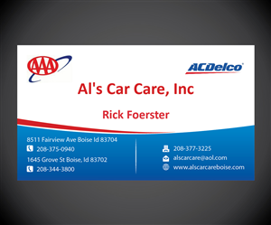 Business Card Design by joliau for Al's Care Care, Inc | Design: #3232863