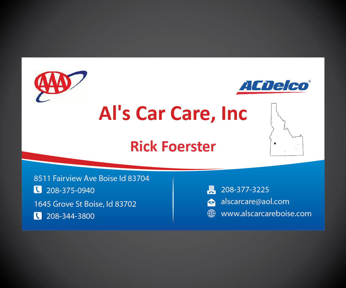 Business Card Design by joliau for Al's Care Care, Inc | Design: #3250050