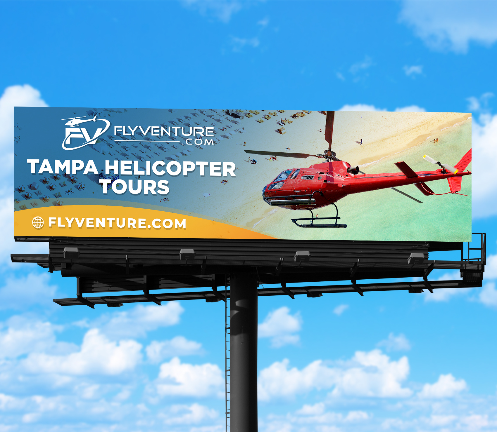 Billboard Design by WellDesign for Heli Aviation Florida, LLC | Design #37002803
