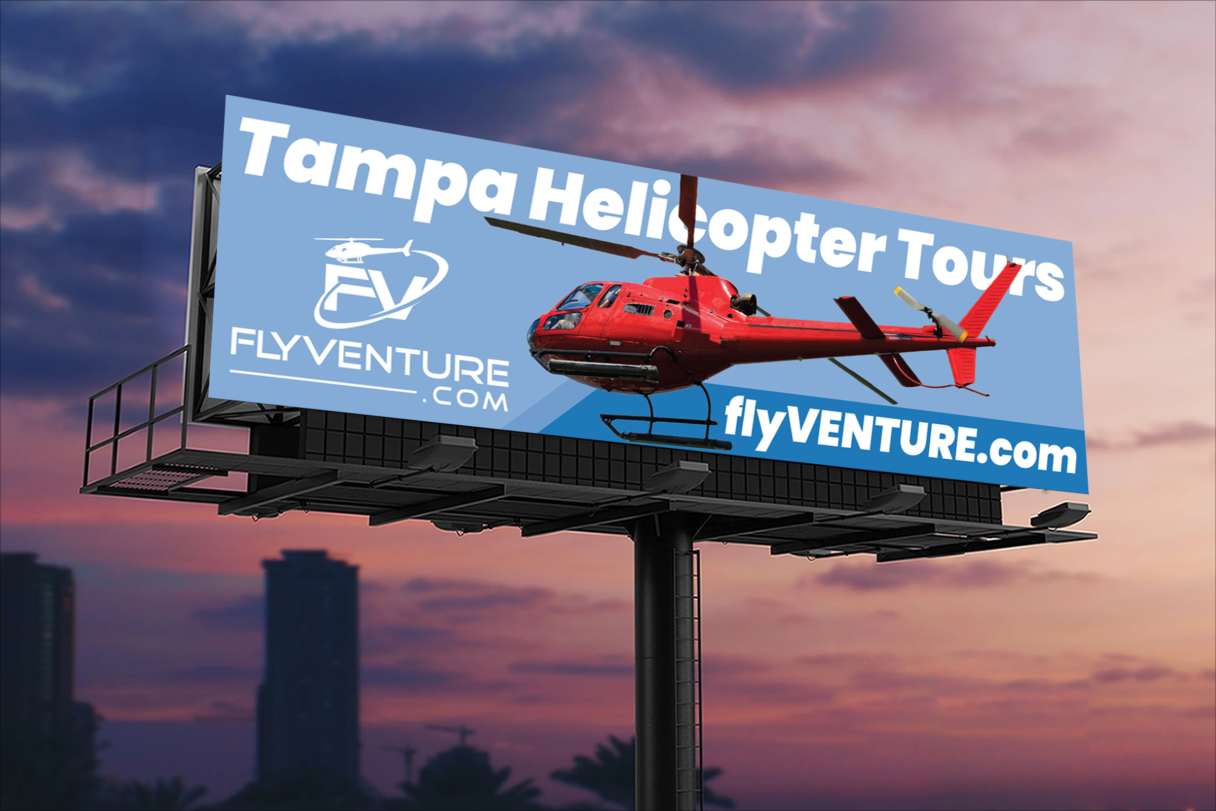 Diseño de Cartelera por VCreativeidea para Heli Aviation Florida, LLC | Diseño #37005933