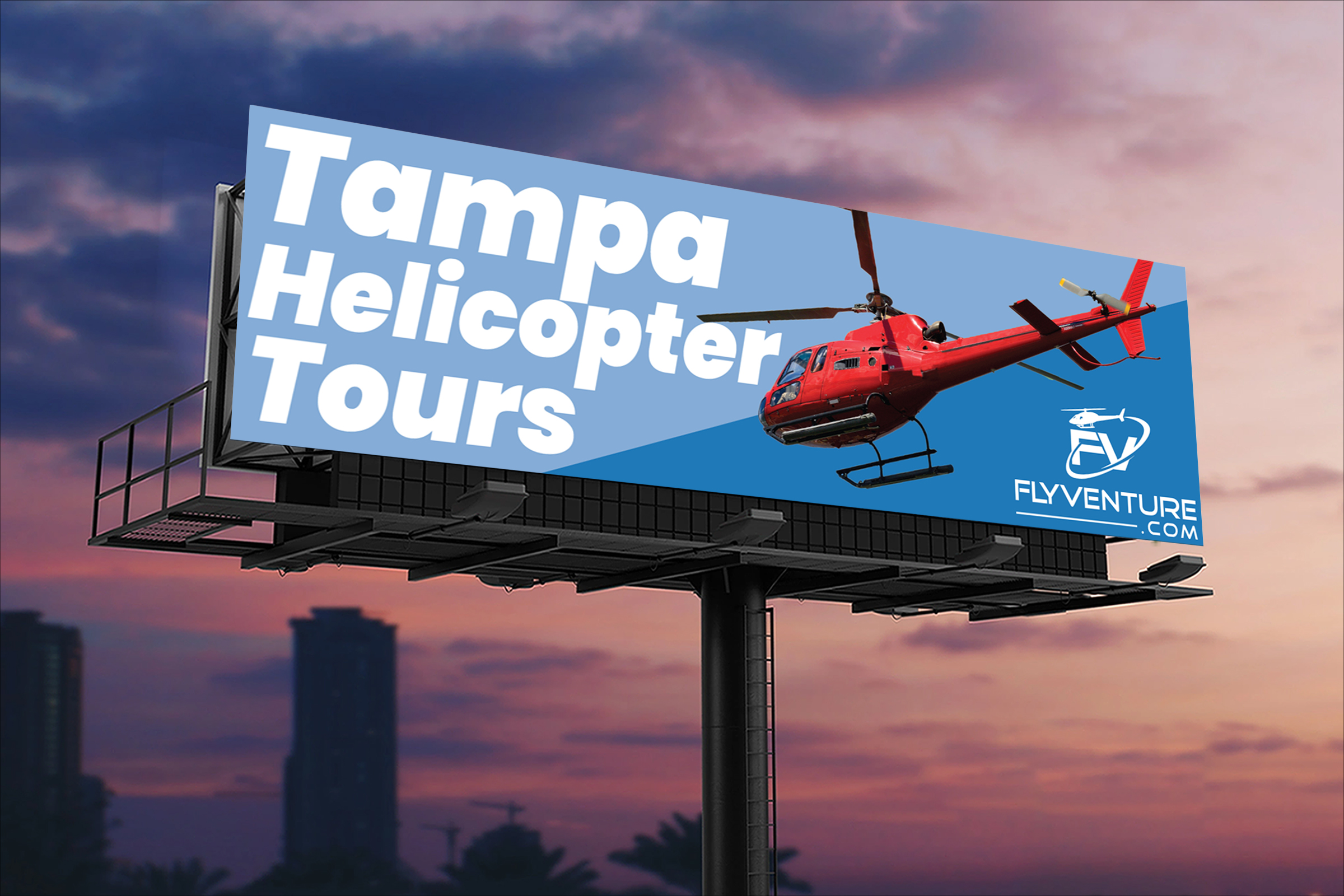 Diseño de Cartelera por VCreativeidea para Heli Aviation Florida, LLC | Diseño #37005992