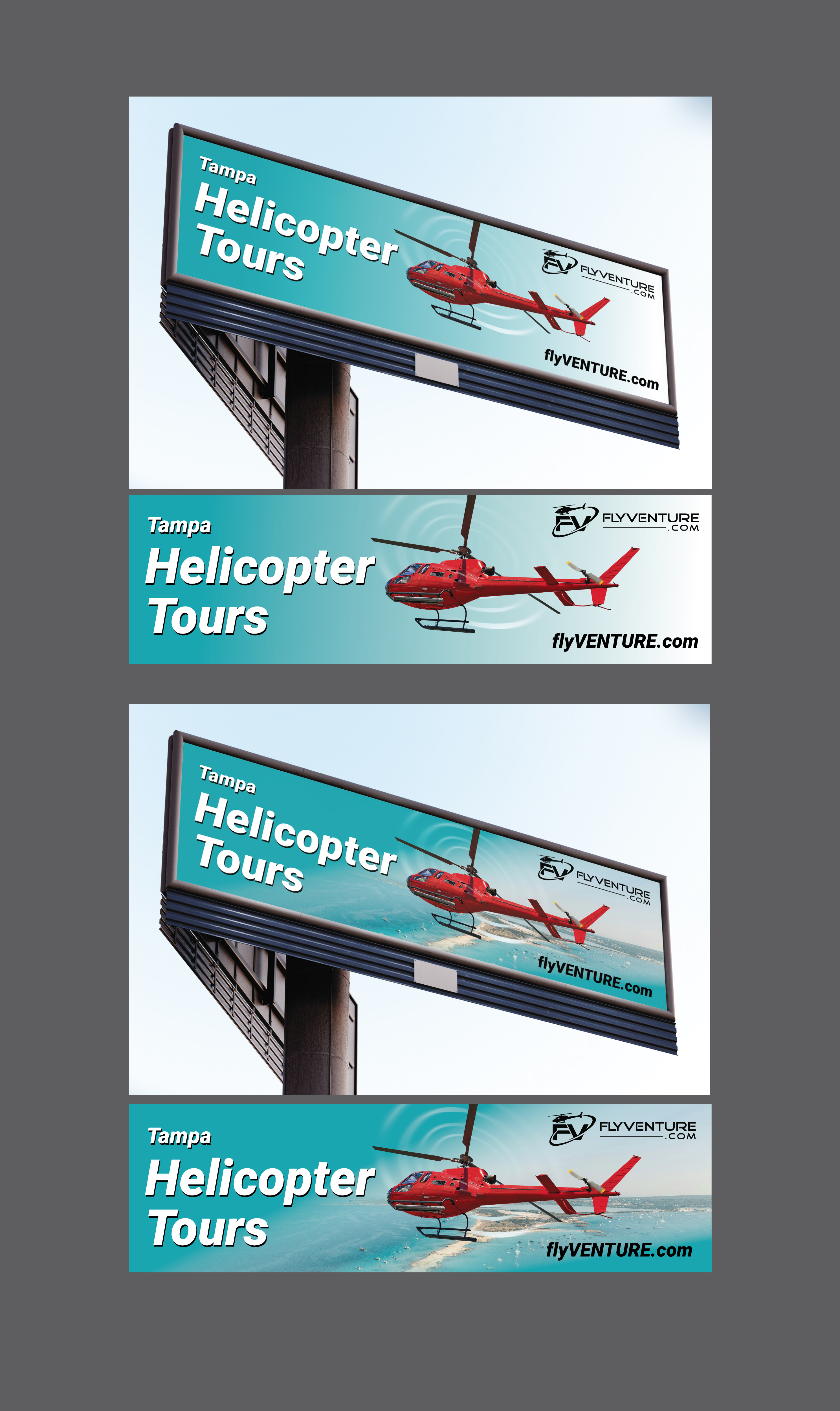 Diseño de Cartelera por saurov para Heli Aviation Florida, LLC | Diseño #37002555