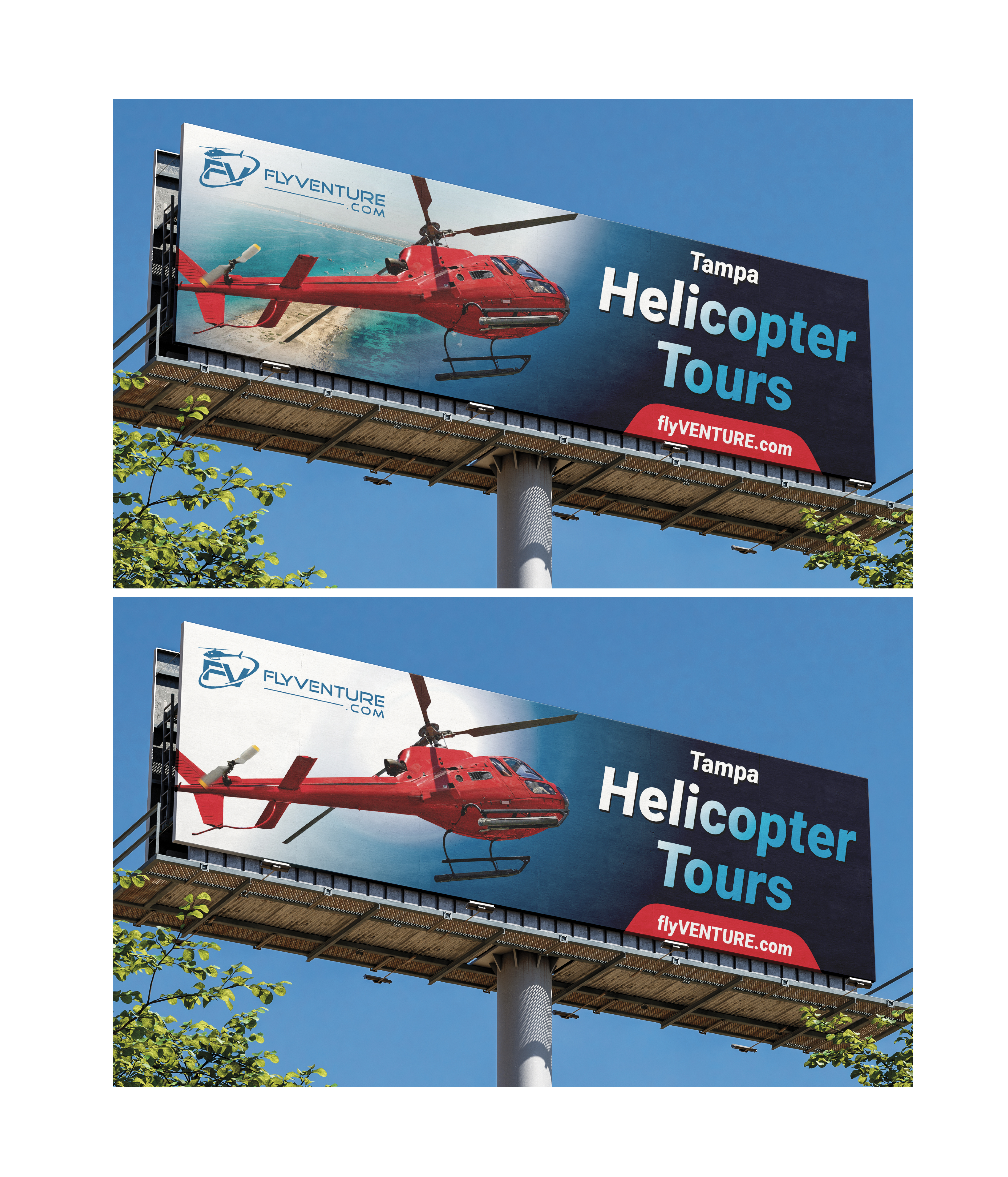Diseño de Cartelera por saurov para Heli Aviation Florida, LLC | Diseño #37003393