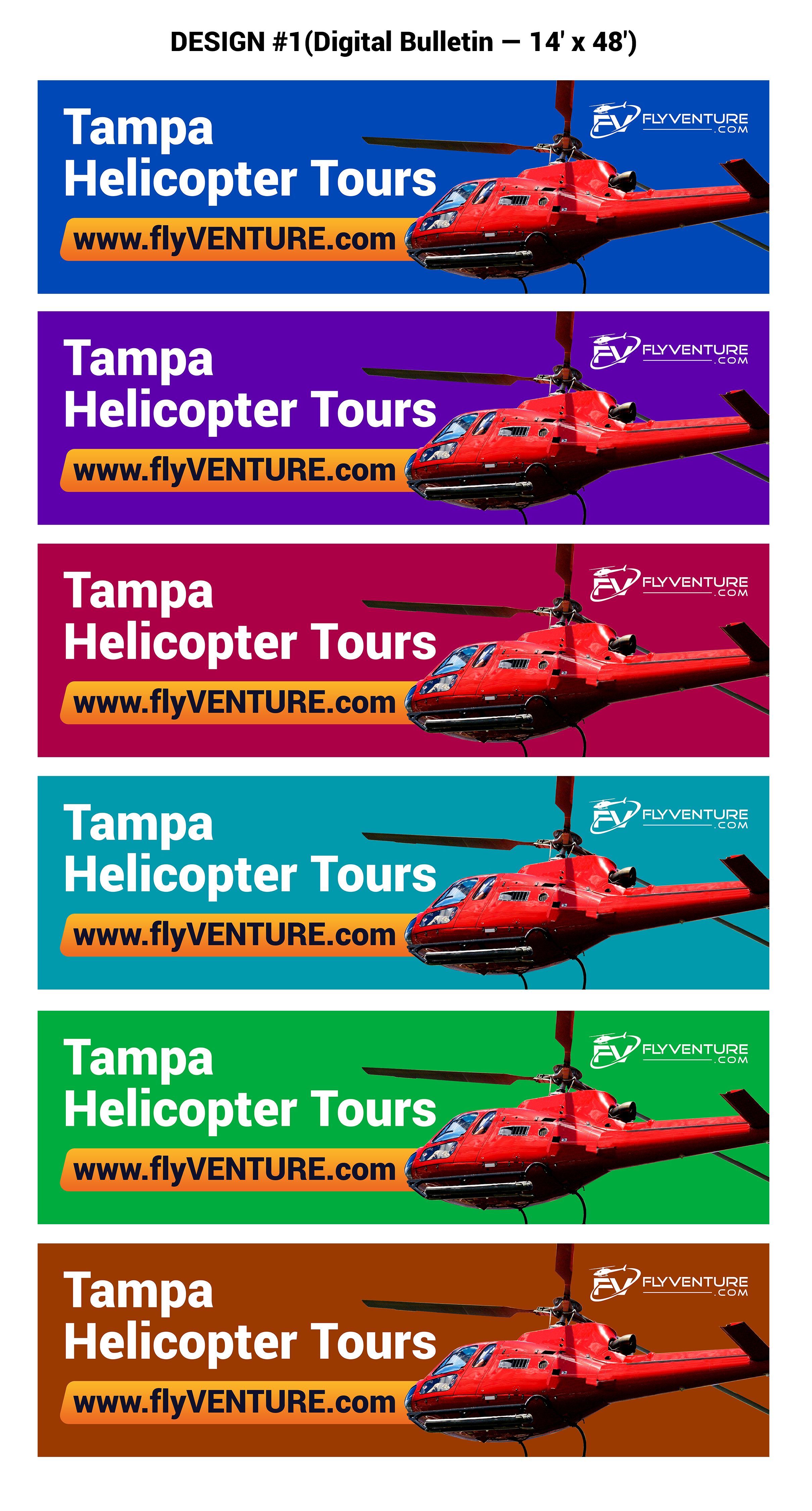 Diseño de Cartelera por SAI DESIGNS para Heli Aviation Florida, LLC | Diseño #37003571