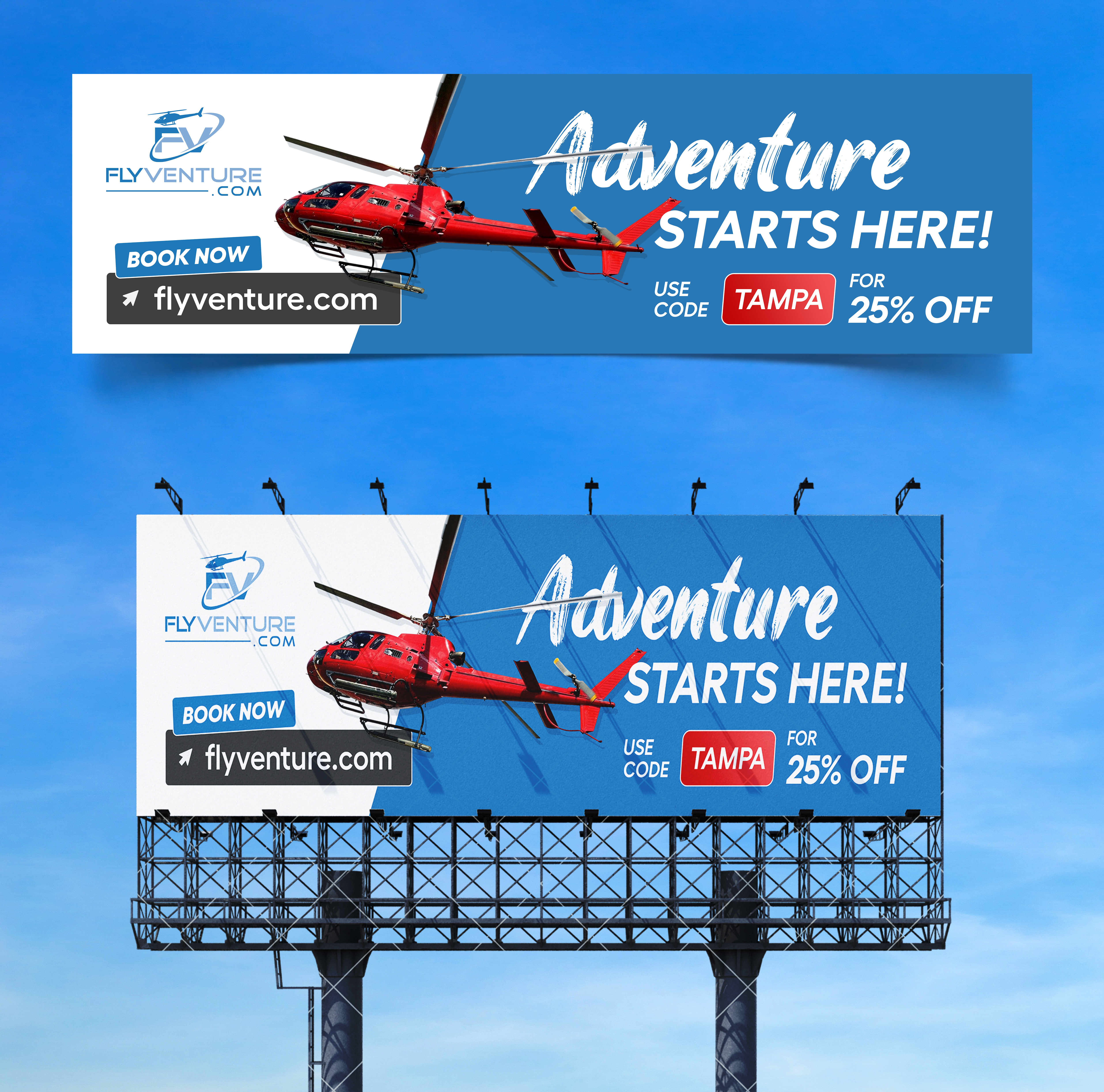 Design de Panneau par Graphic Guy pour Heli Aviation Florida, LLC | Design #37003769