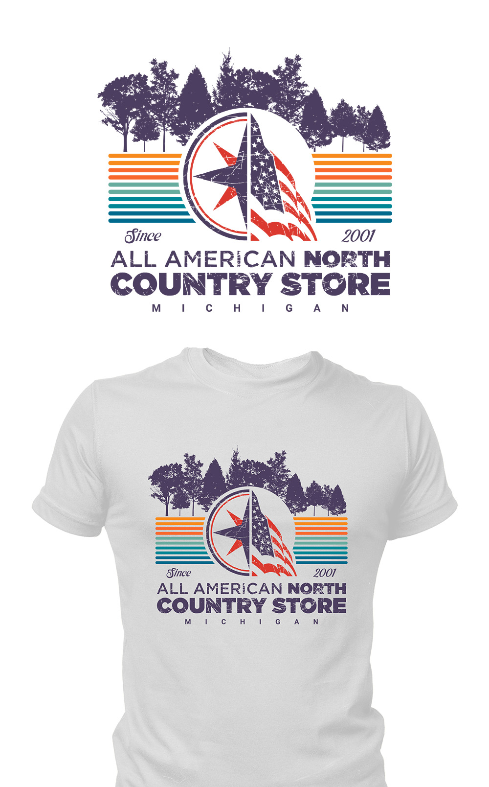 T-shirt Design by Drawingbook for American Classic | Design #37005946