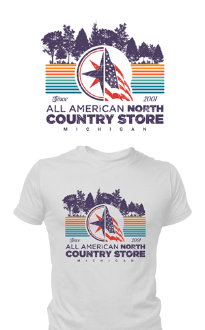 T-Shirt-Design von Drawingbook für American Classic | Design: #37005947