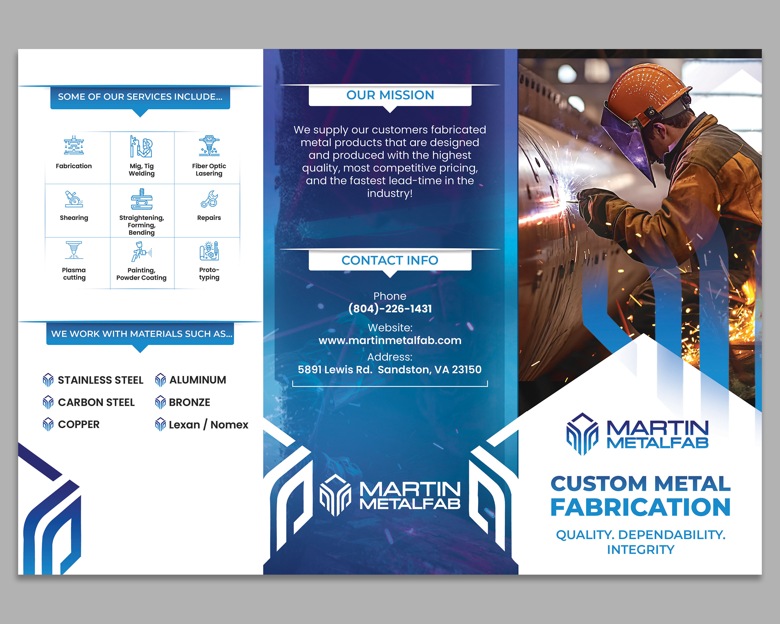 Flyer Design by Mi17design for Martin Metalfab Inc | Design #37035136