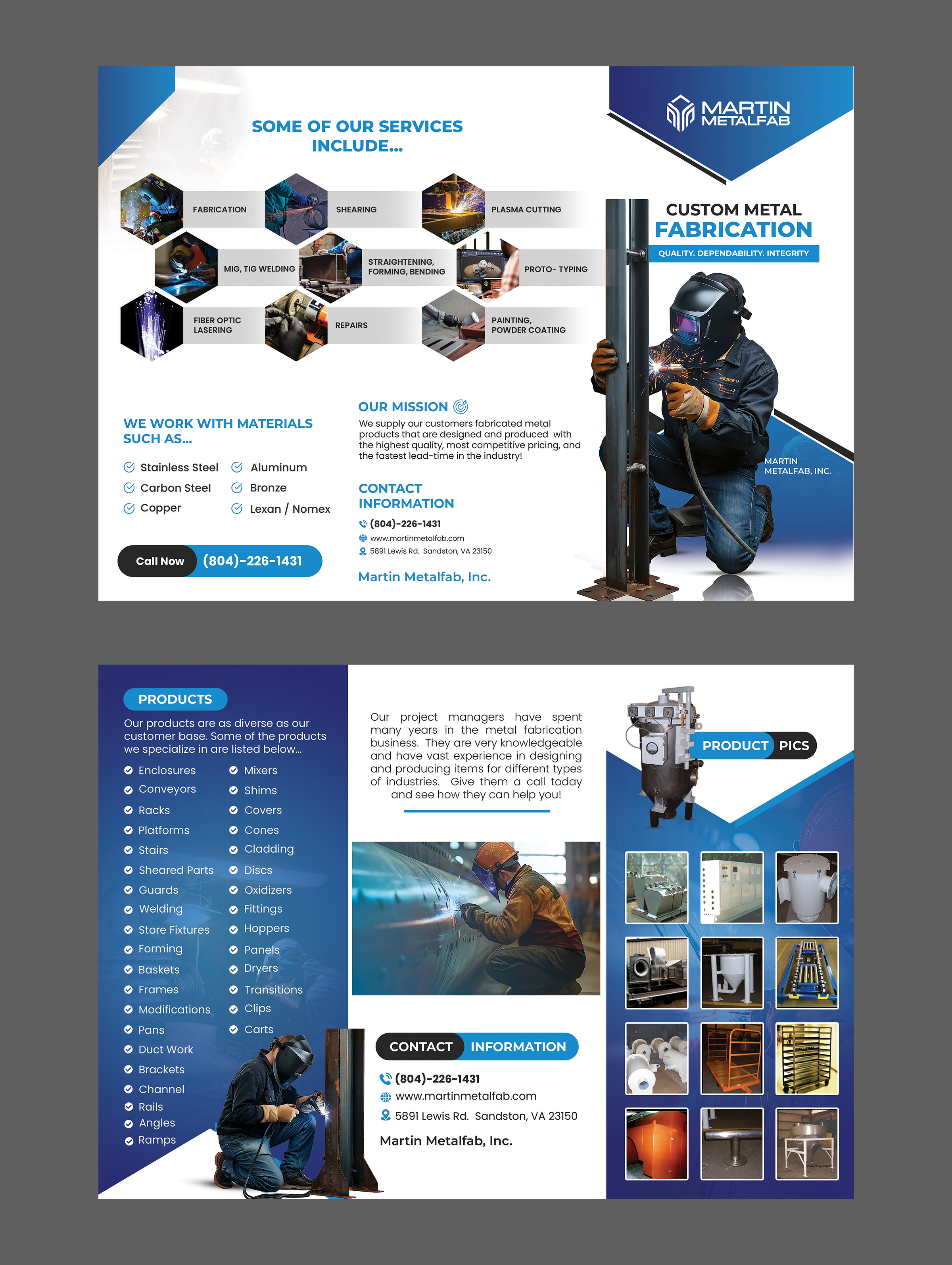 Flyer Design by Mi17design for Martin Metalfab Inc | Design #37185398