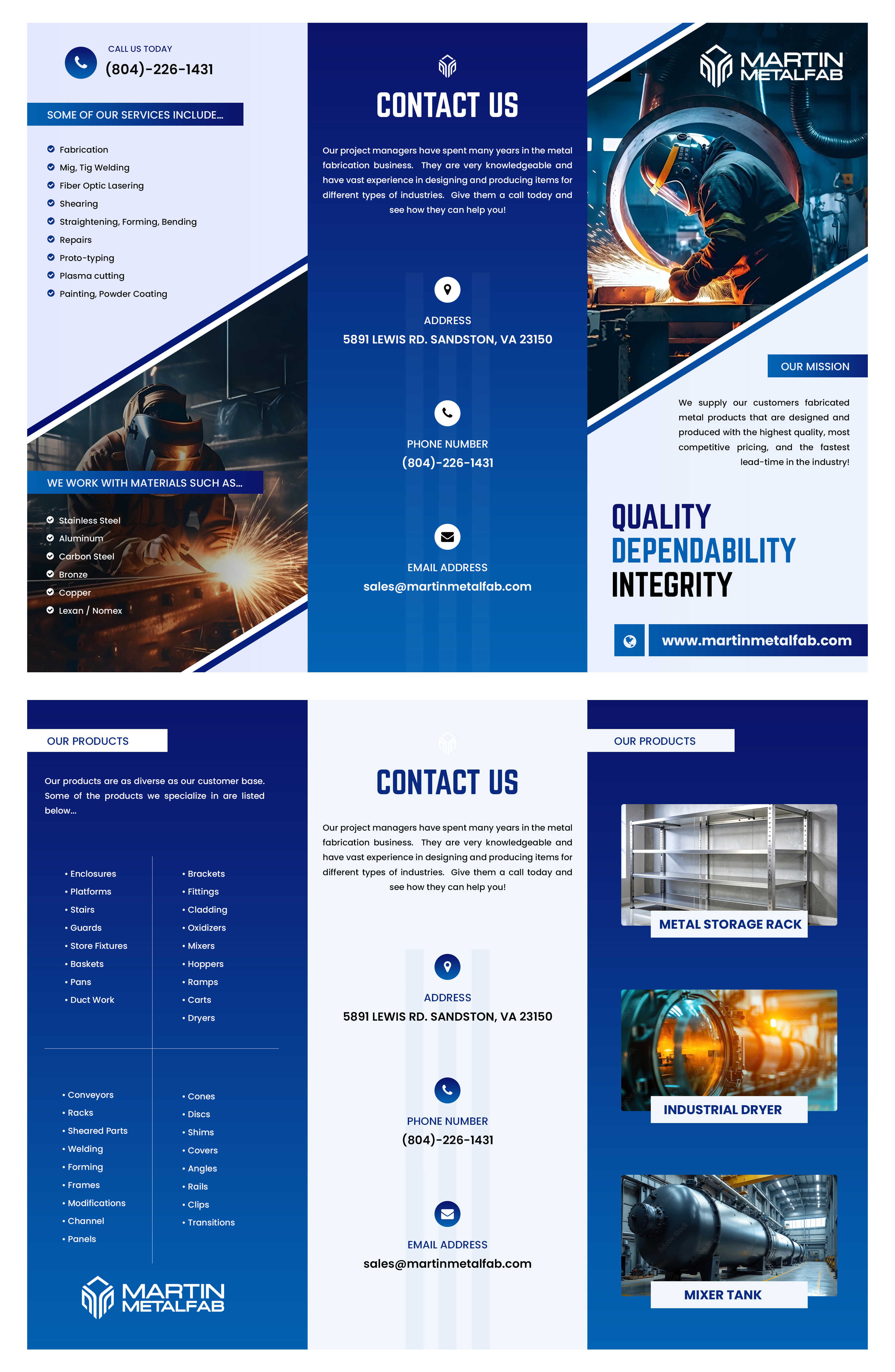 Design de Flyer par Sj    Designs pour Martin Metalfab Inc | Design #37020940