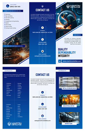 Design de Flyer par Sj    Designs pour Martin Metalfab Inc | Design : #37020940