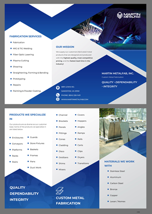 Flyer Design by pb for Martin Metalfab Inc | Design: #37015738