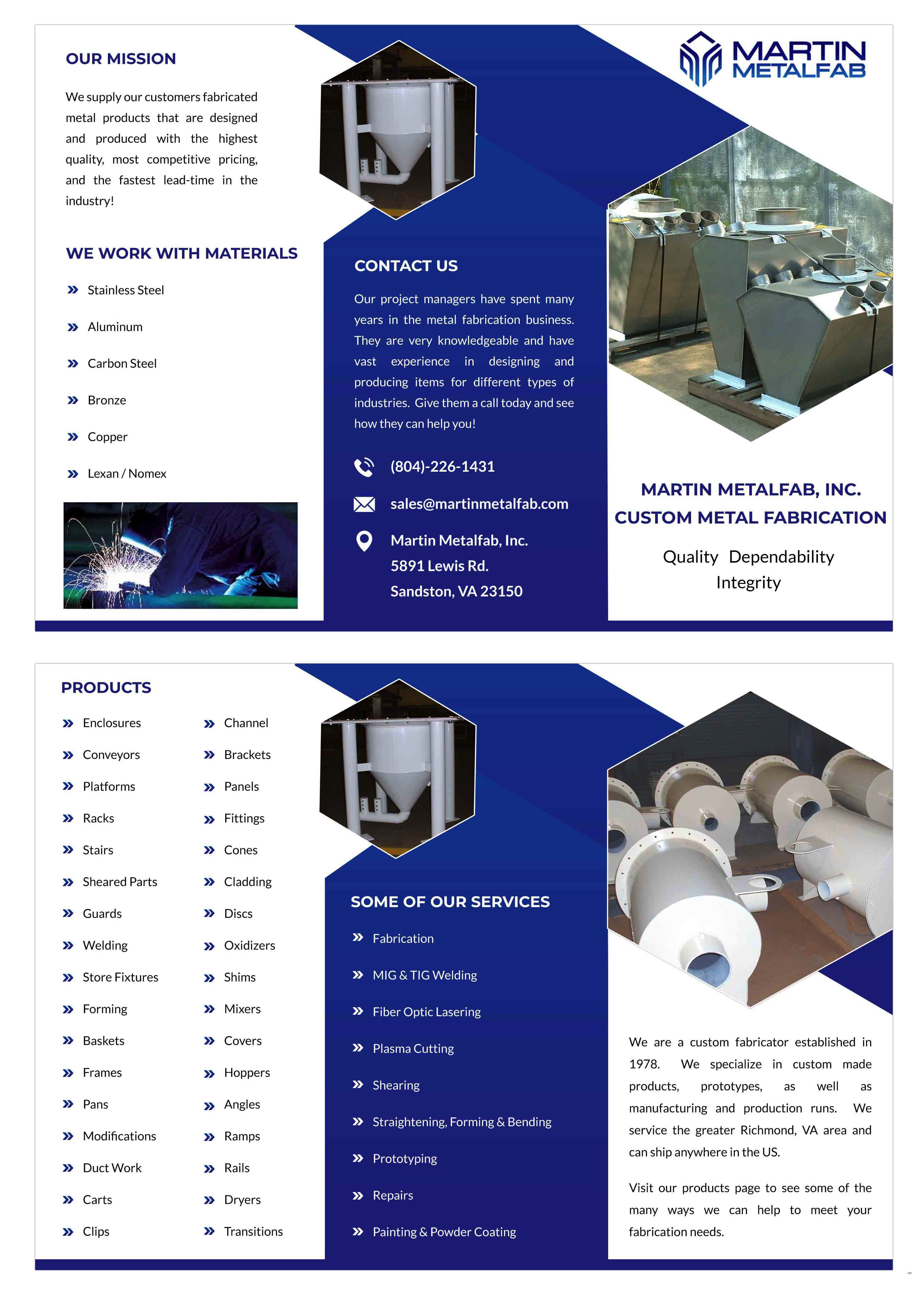 Flyer Design by pb for Martin Metalfab Inc | Design #37015742
