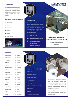 Flyer Design by pb for Martin Metalfab Inc | Design: #37015742