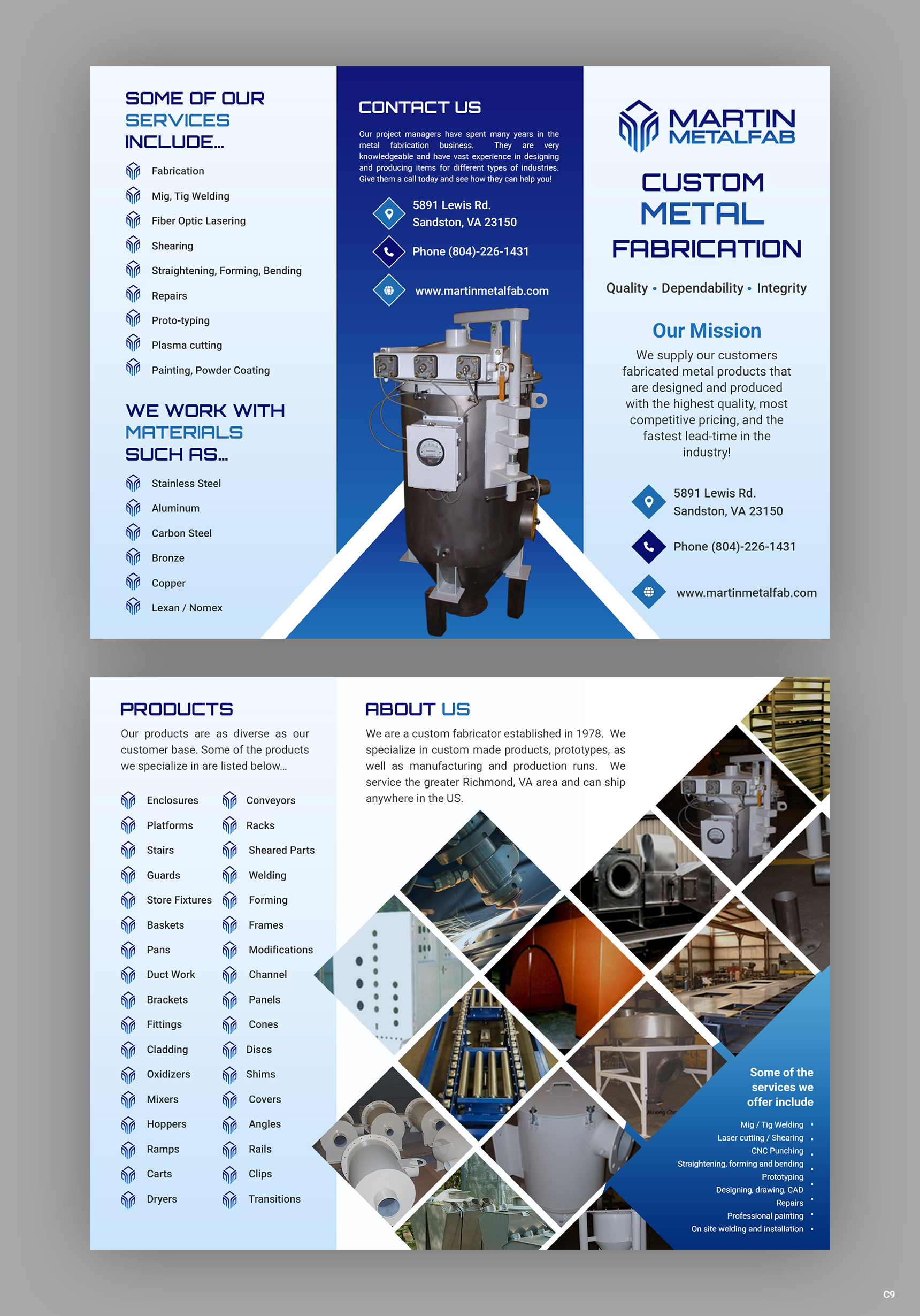 Flyer Design by pb for Martin Metalfab Inc | Design #37015743