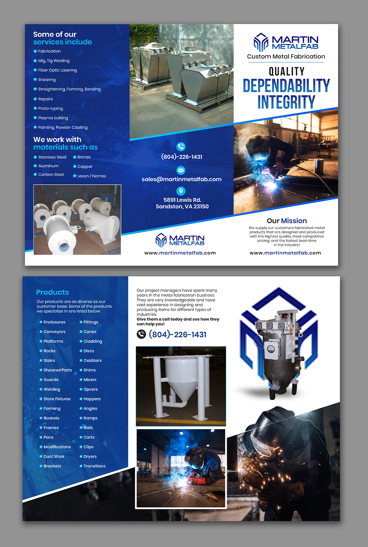 Flyer Design by debdesign for Martin Metalfab Inc | Design #37014508