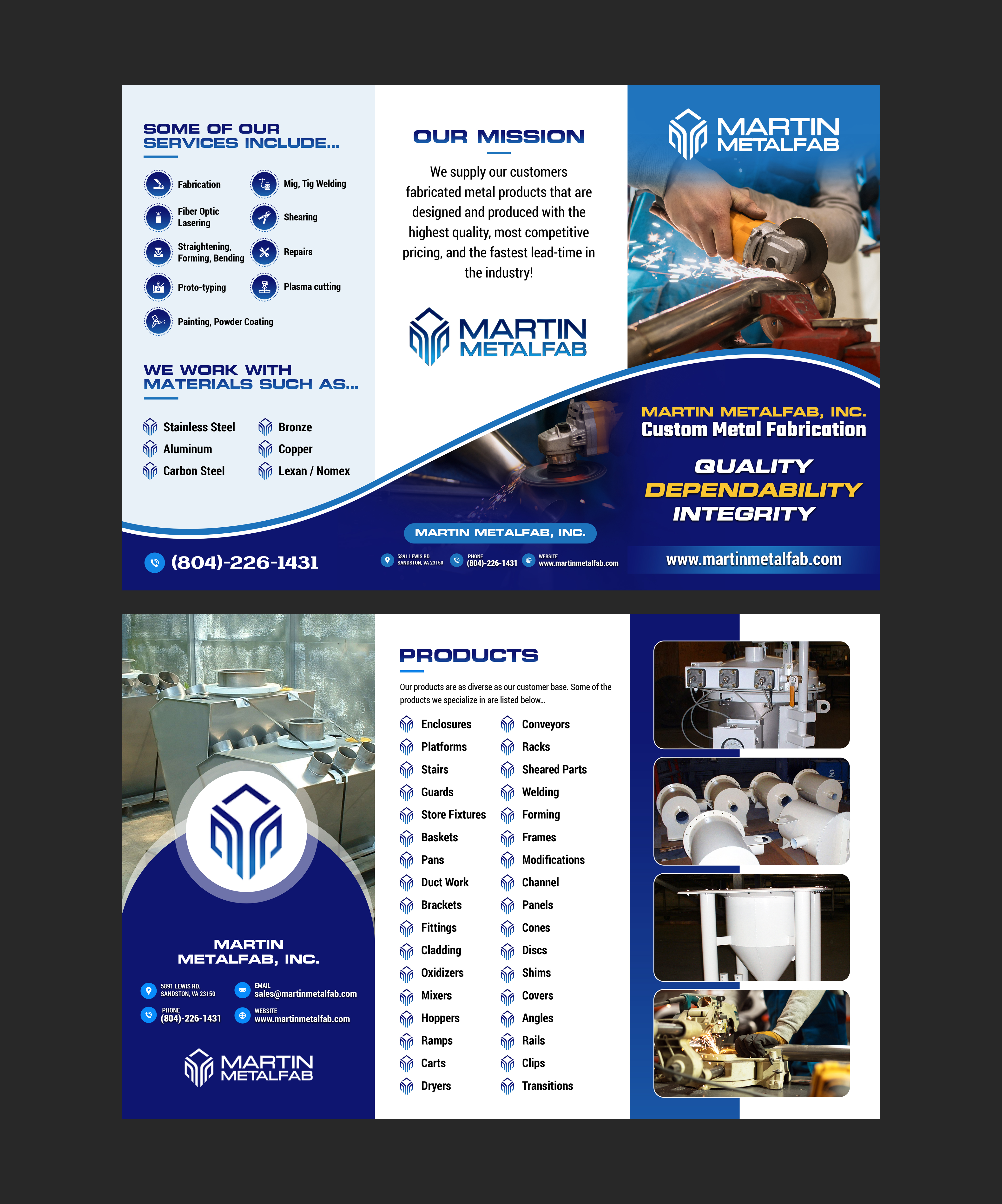 Flyer Design by Creations Box 2015 for Martin Metalfab Inc | Design #37016154
