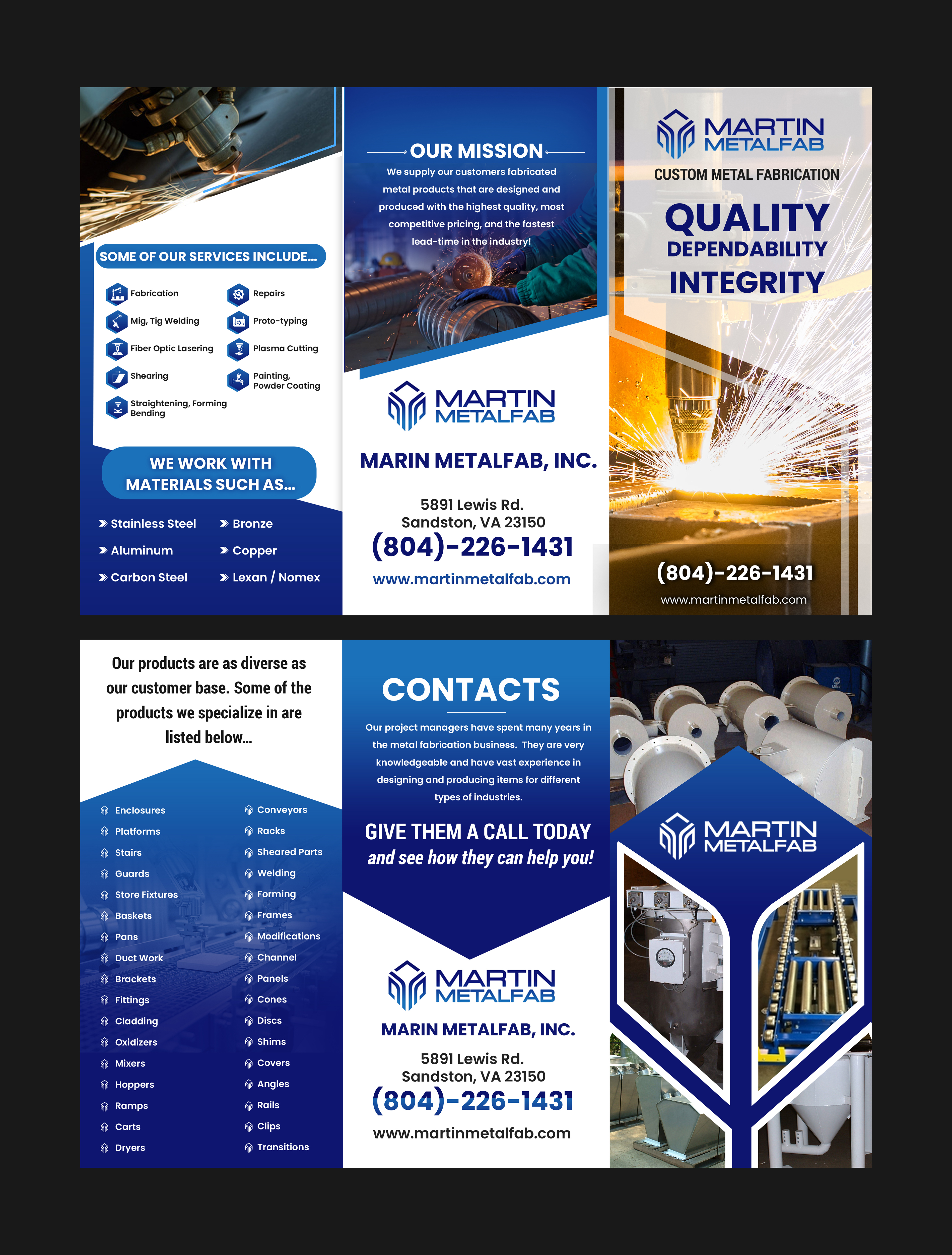 Flyer Design by Creations Box 2015 for Martin Metalfab Inc | Design #37016155