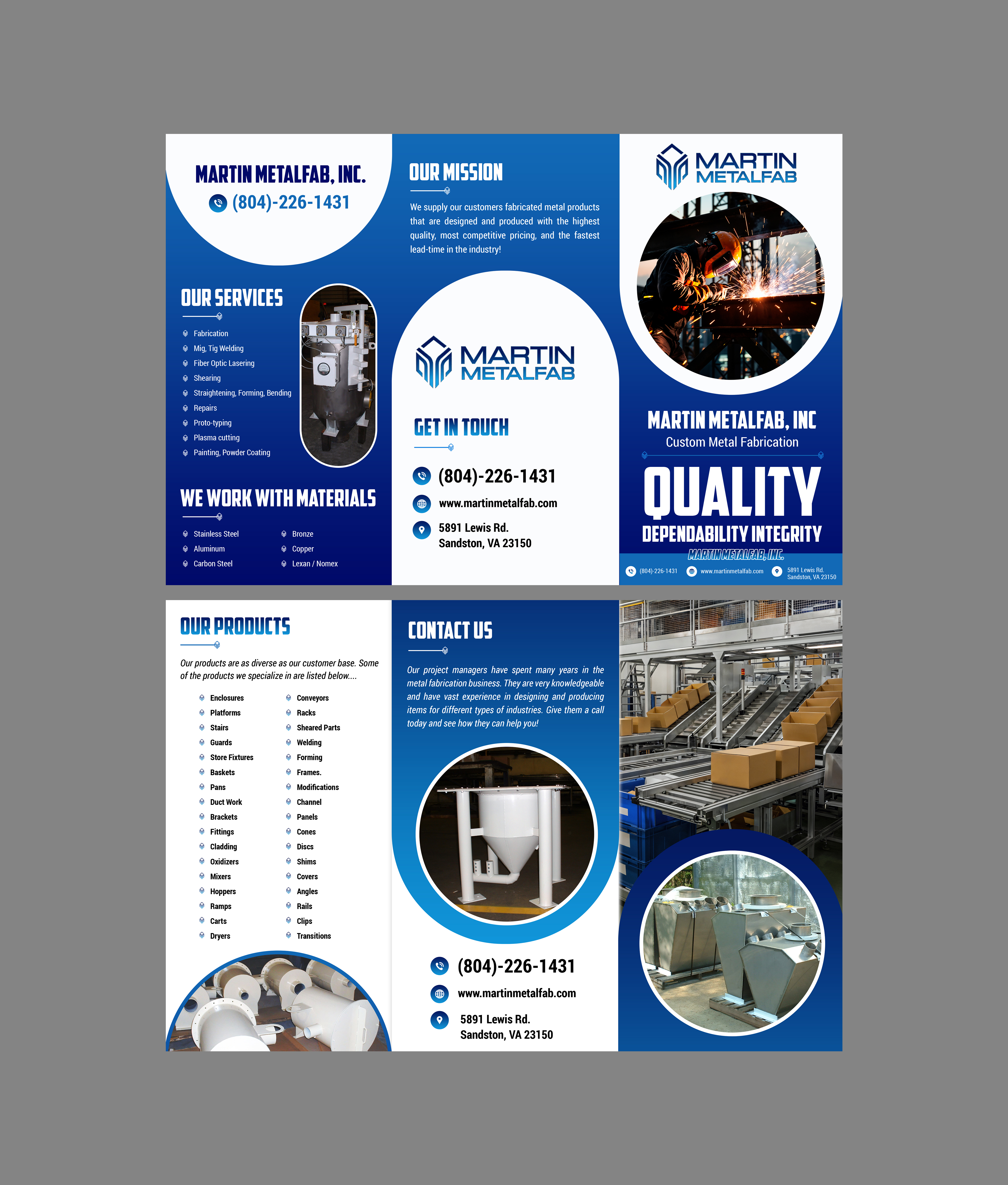 Flyer Design by Creations Box 2015 for Martin Metalfab Inc | Design #37016161