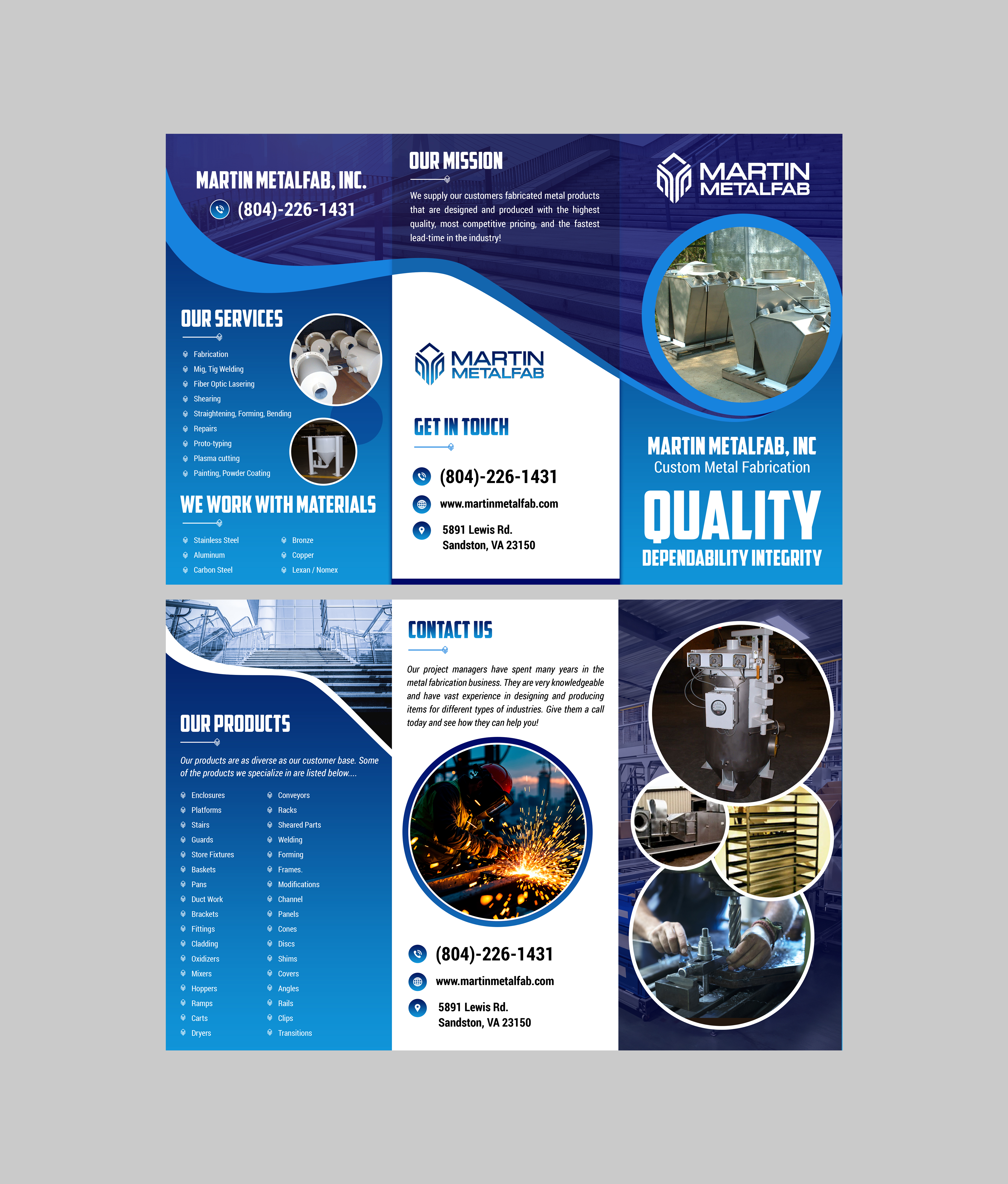 Flyer Design by Creations Box 2015 for Martin Metalfab Inc | Design #37016162