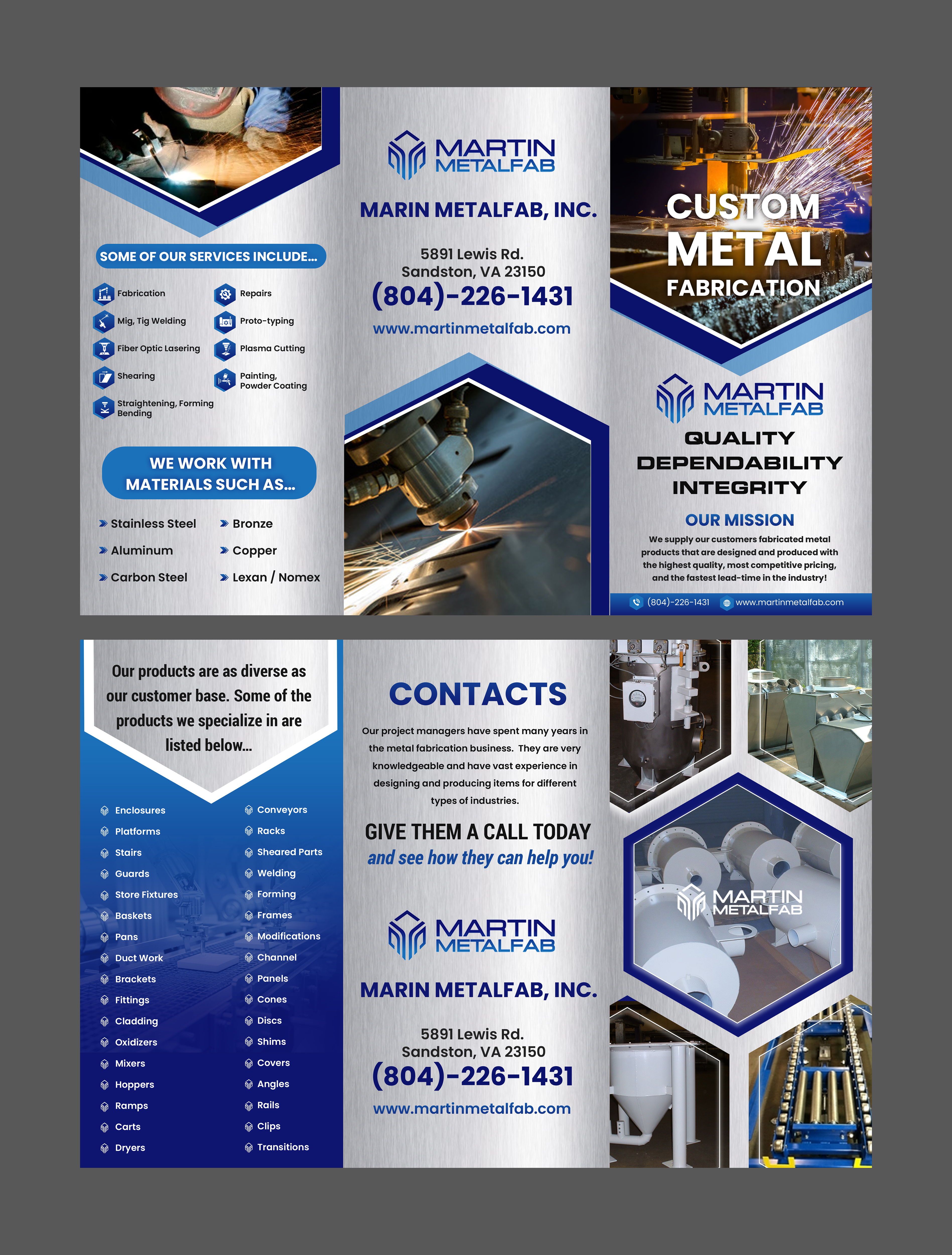 Flyer Design by Creations Box 2015 for Martin Metalfab Inc | Design #37016163