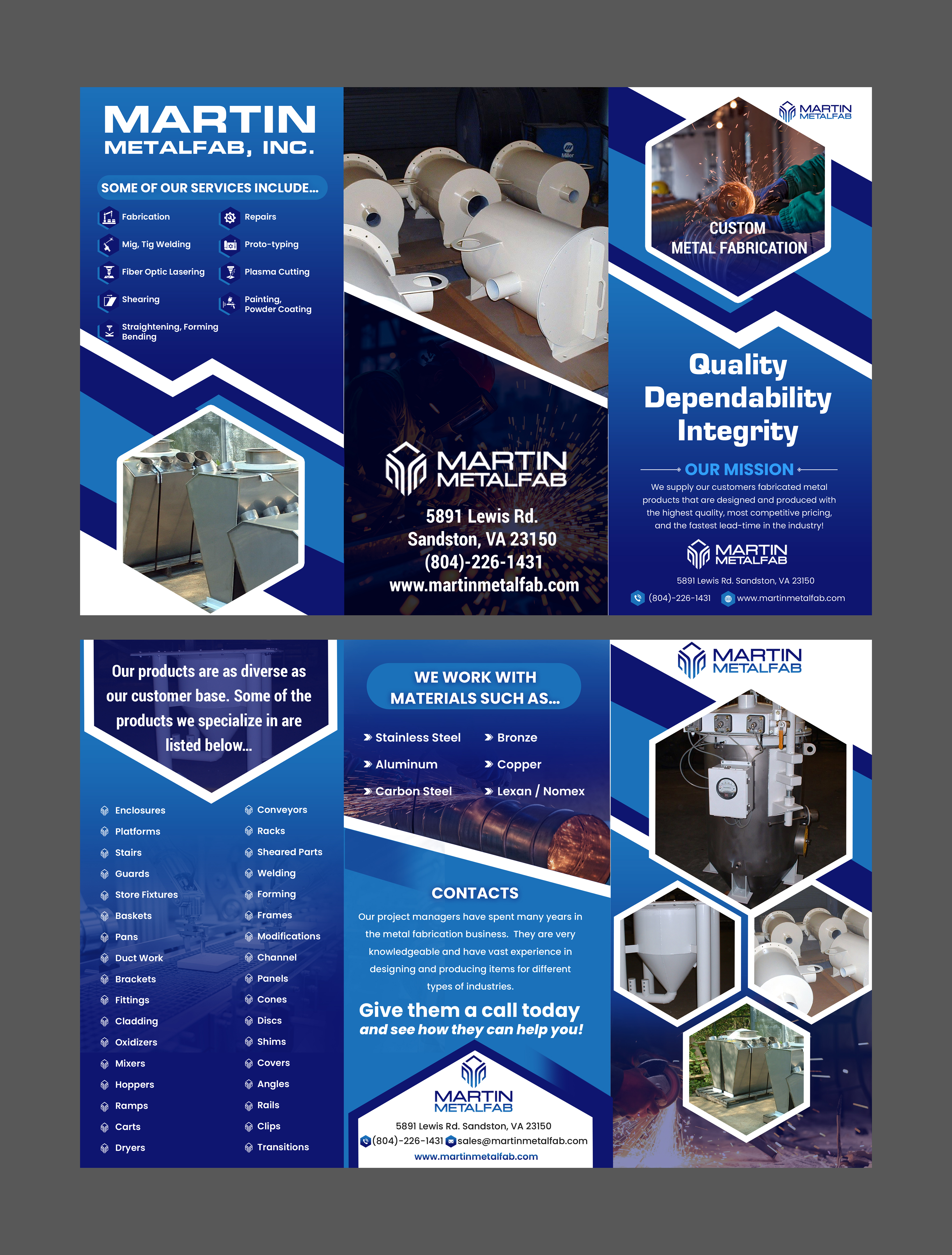 Flyer Design by Creations Box 2015 for Martin Metalfab Inc | Design #37016167