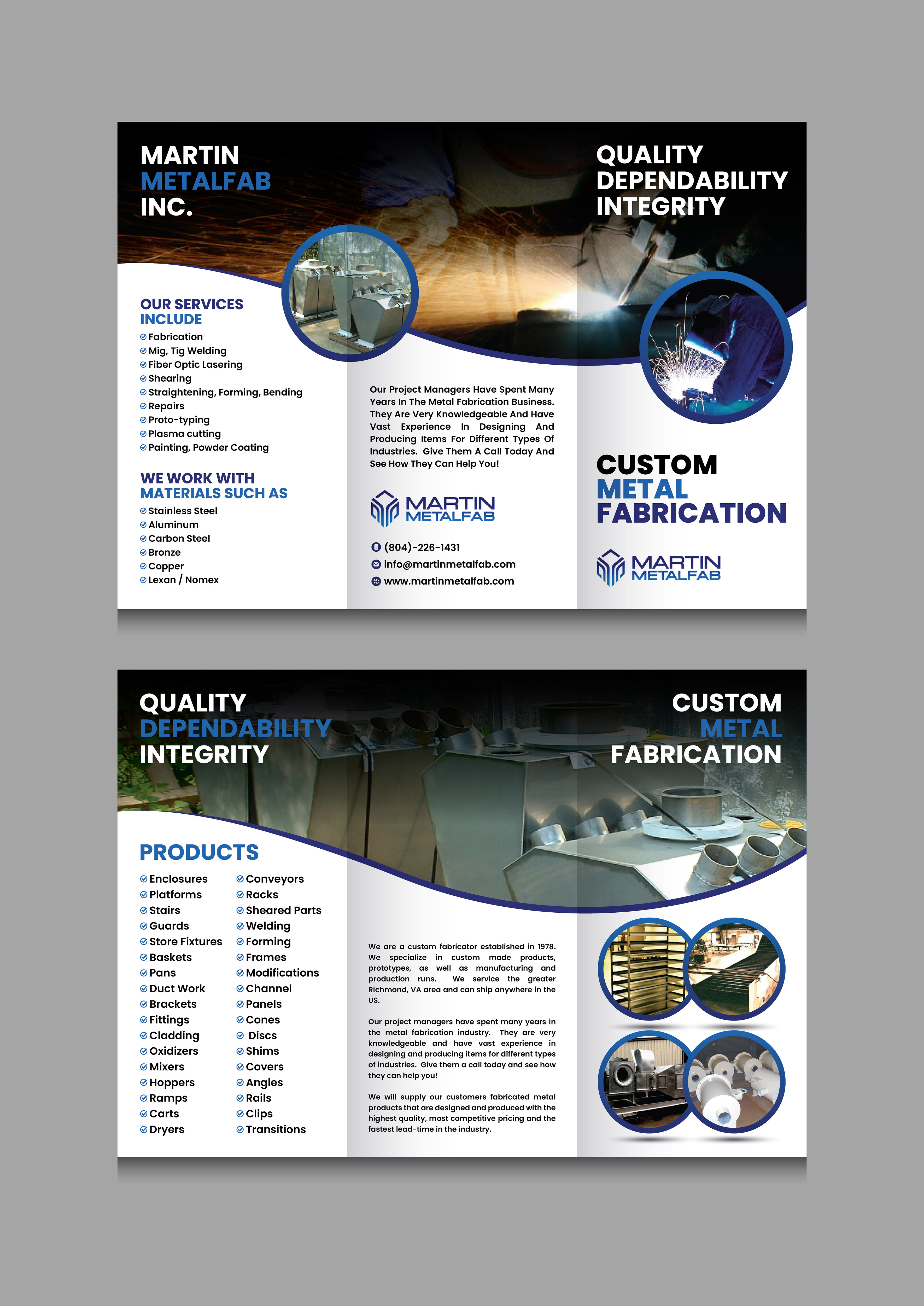 Flyer Design by 3Guys for Martin Metalfab Inc | Design #37023219
