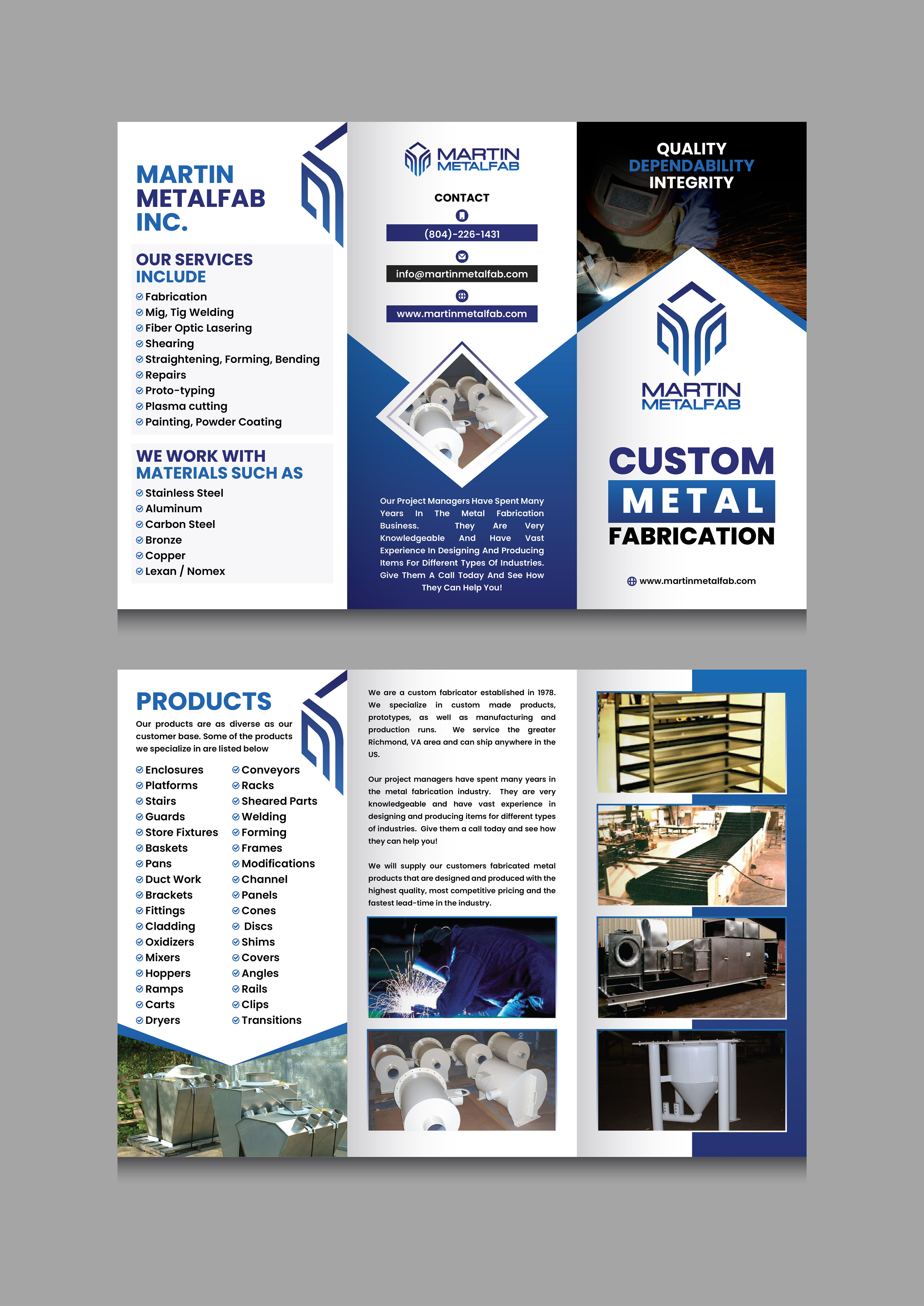 Flyer Design by 3Guys for Martin Metalfab Inc | Design #37023220