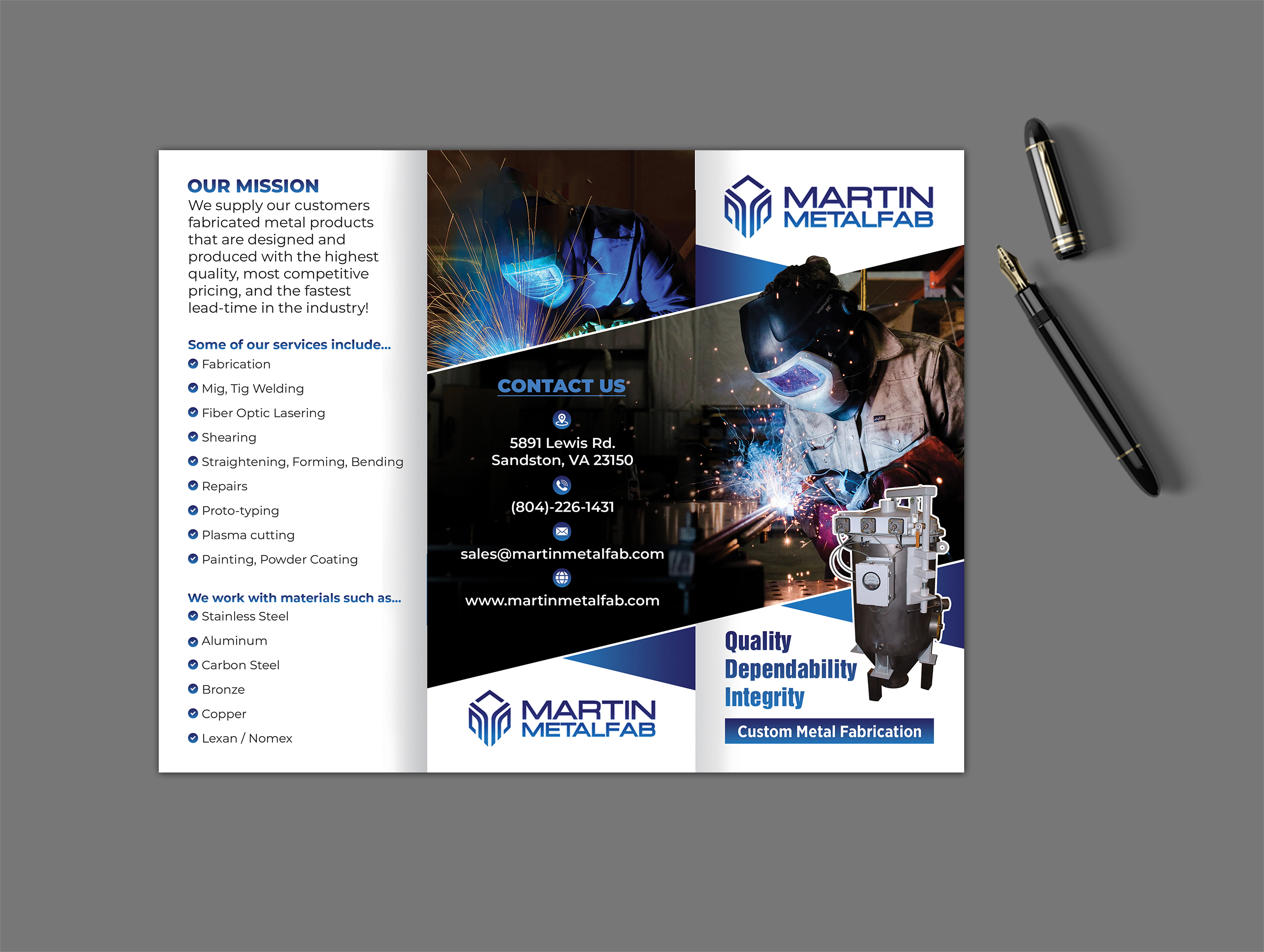 Flyer Design by GraphicsGuru for Martin Metalfab Inc | Design #37031454