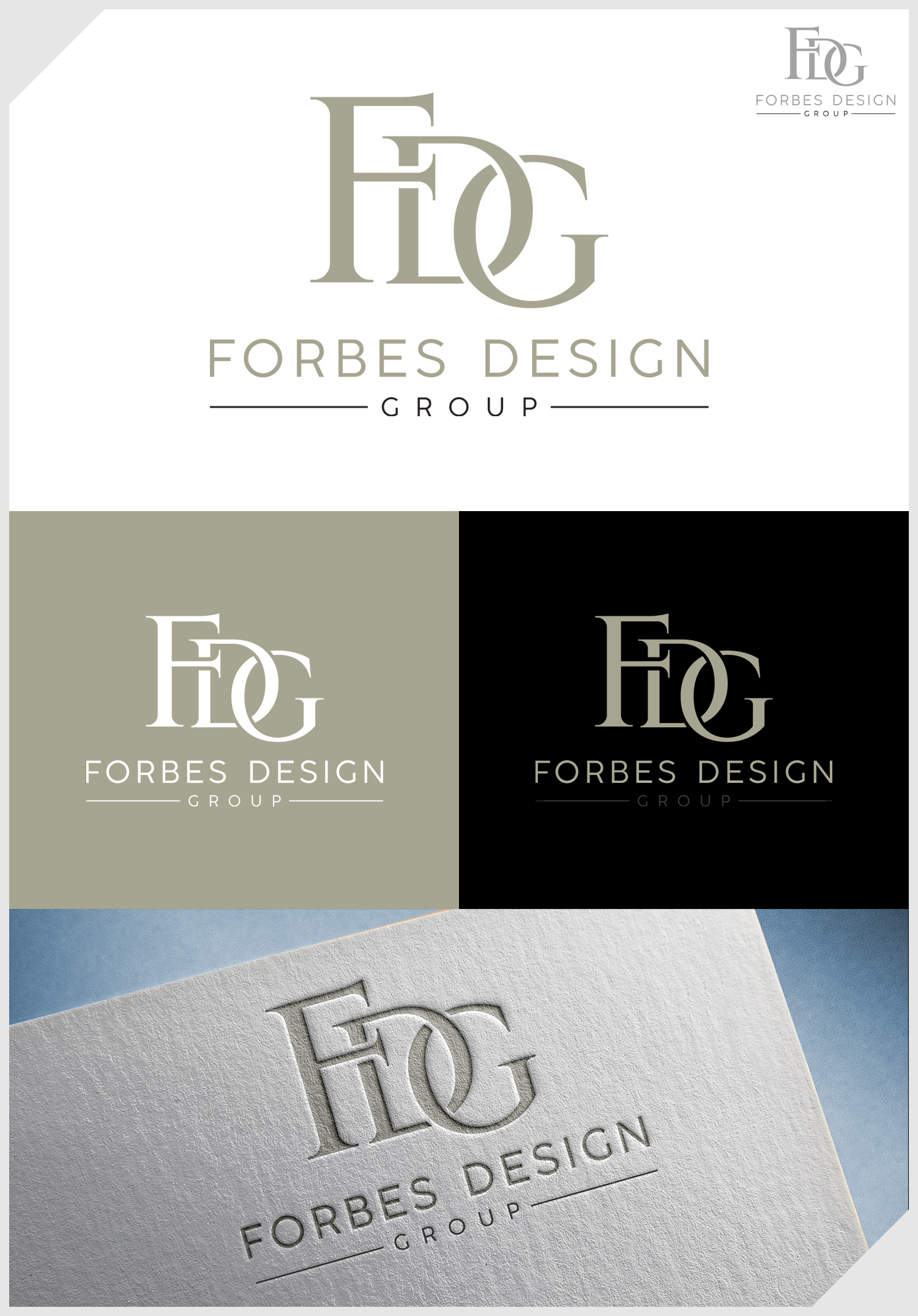 Diseño de Logo por IDesign1606 para FORBES DESIGN GROUP | Diseño #37030428