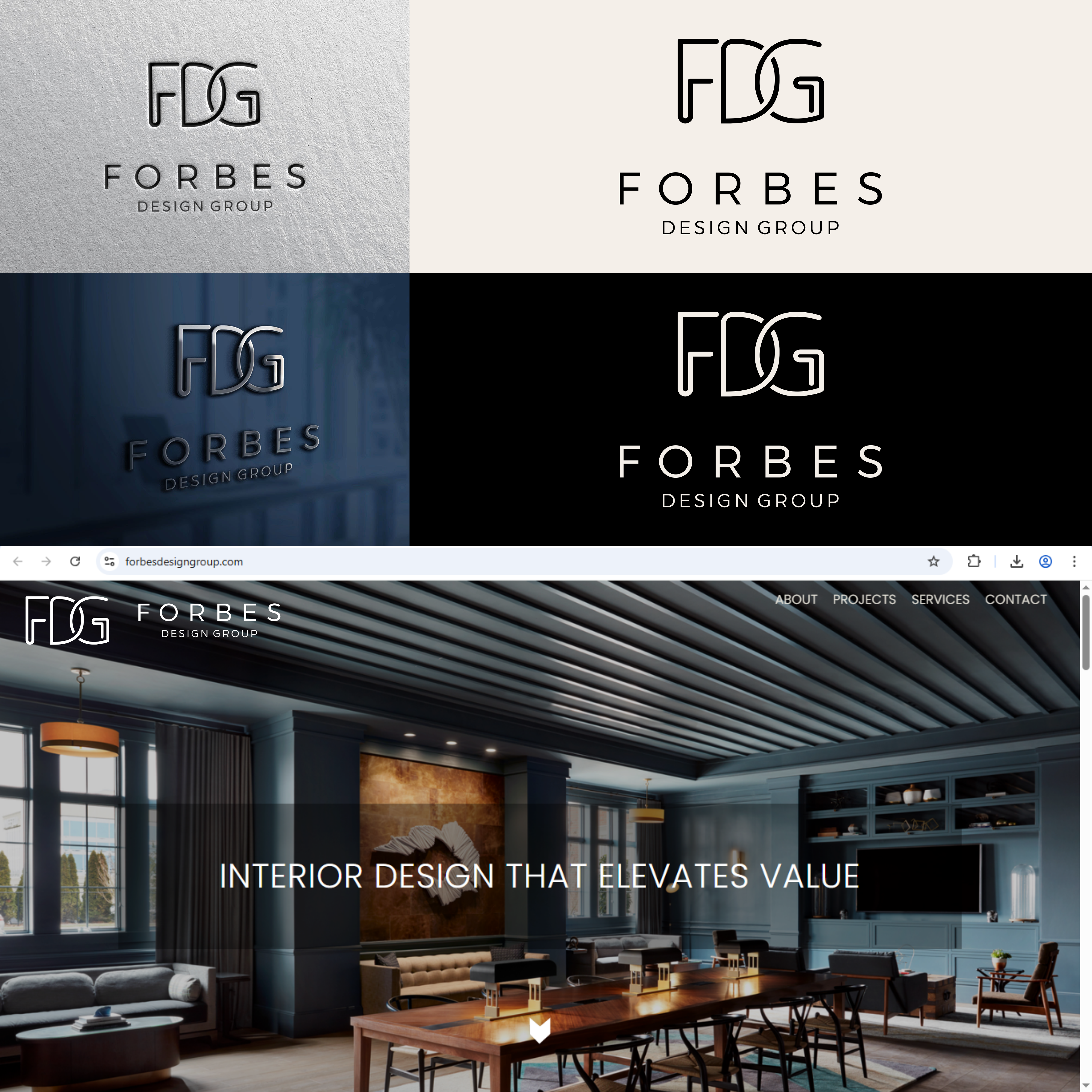 Diseño de Logo por initials_MAN para FORBES DESIGN GROUP | Diseño #37023097