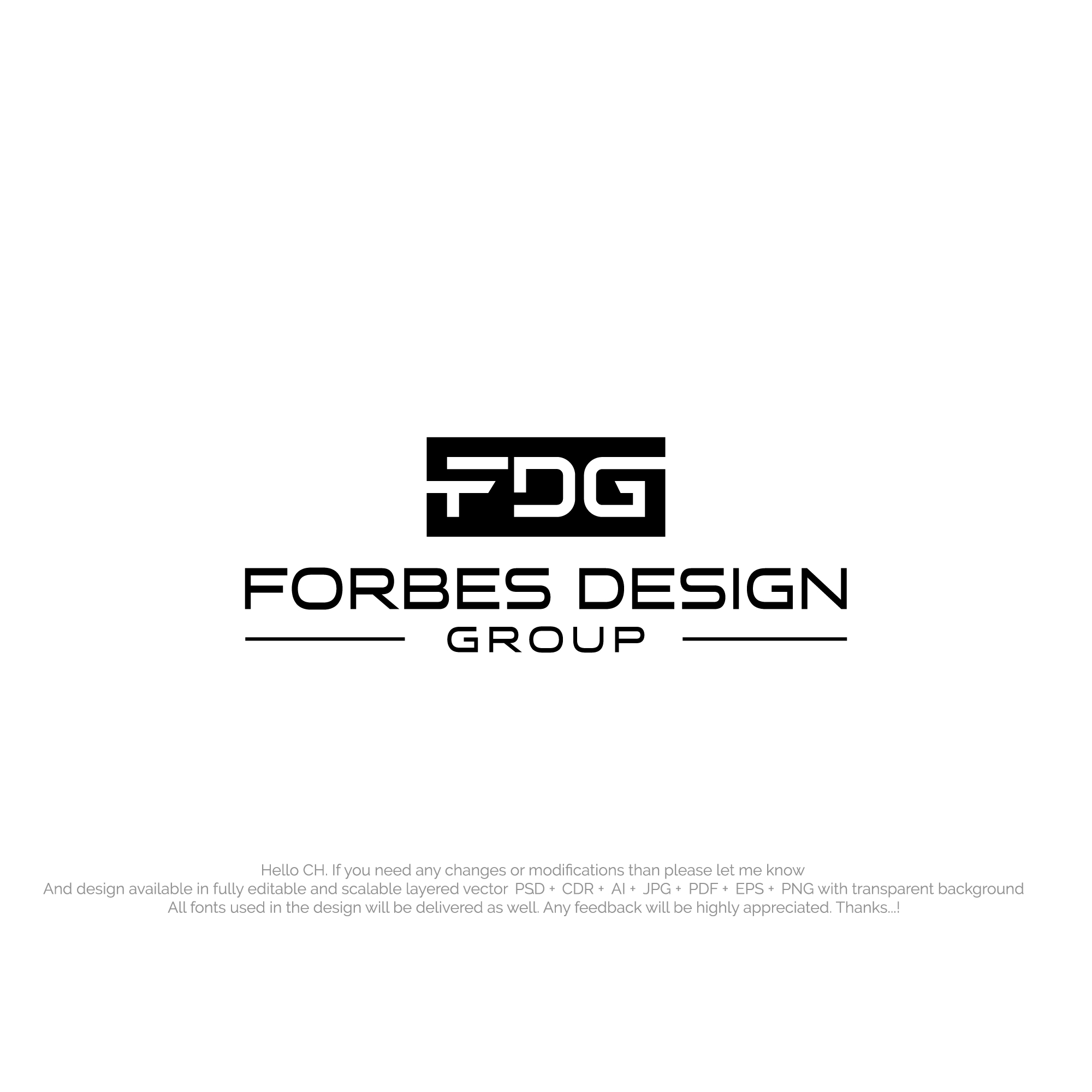 Diseño de Logo por NexaBrand para FORBES DESIGN GROUP | Diseño #37018162