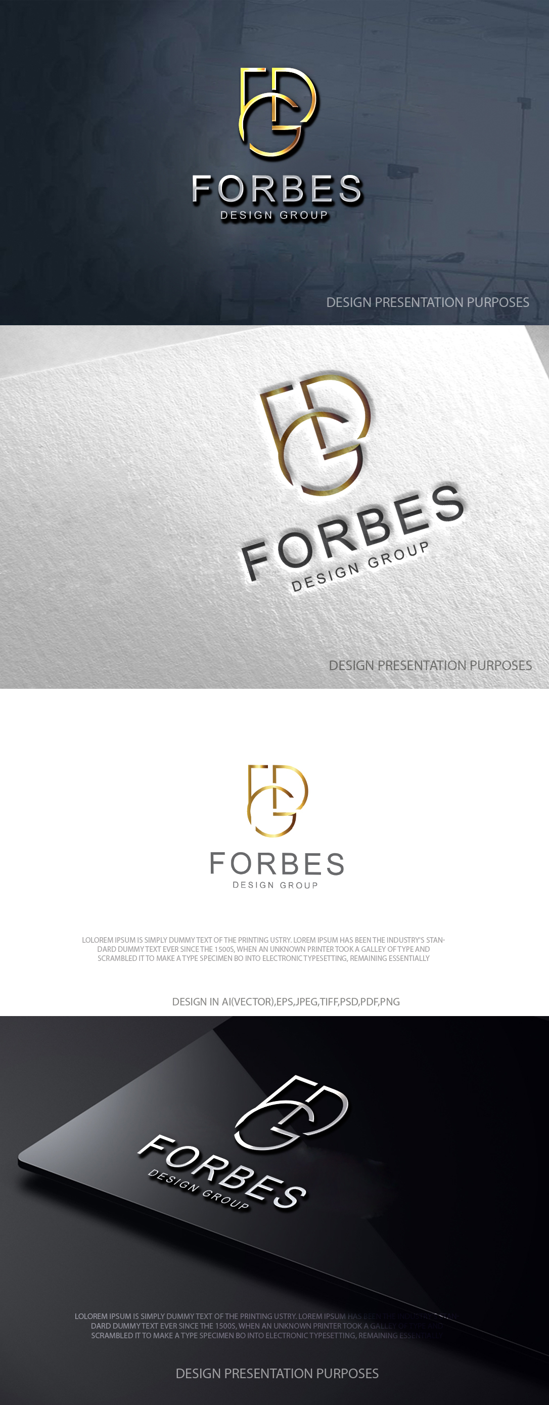 Diseño de Logo por zebronicgraphic para FORBES DESIGN GROUP | Diseño #37018953