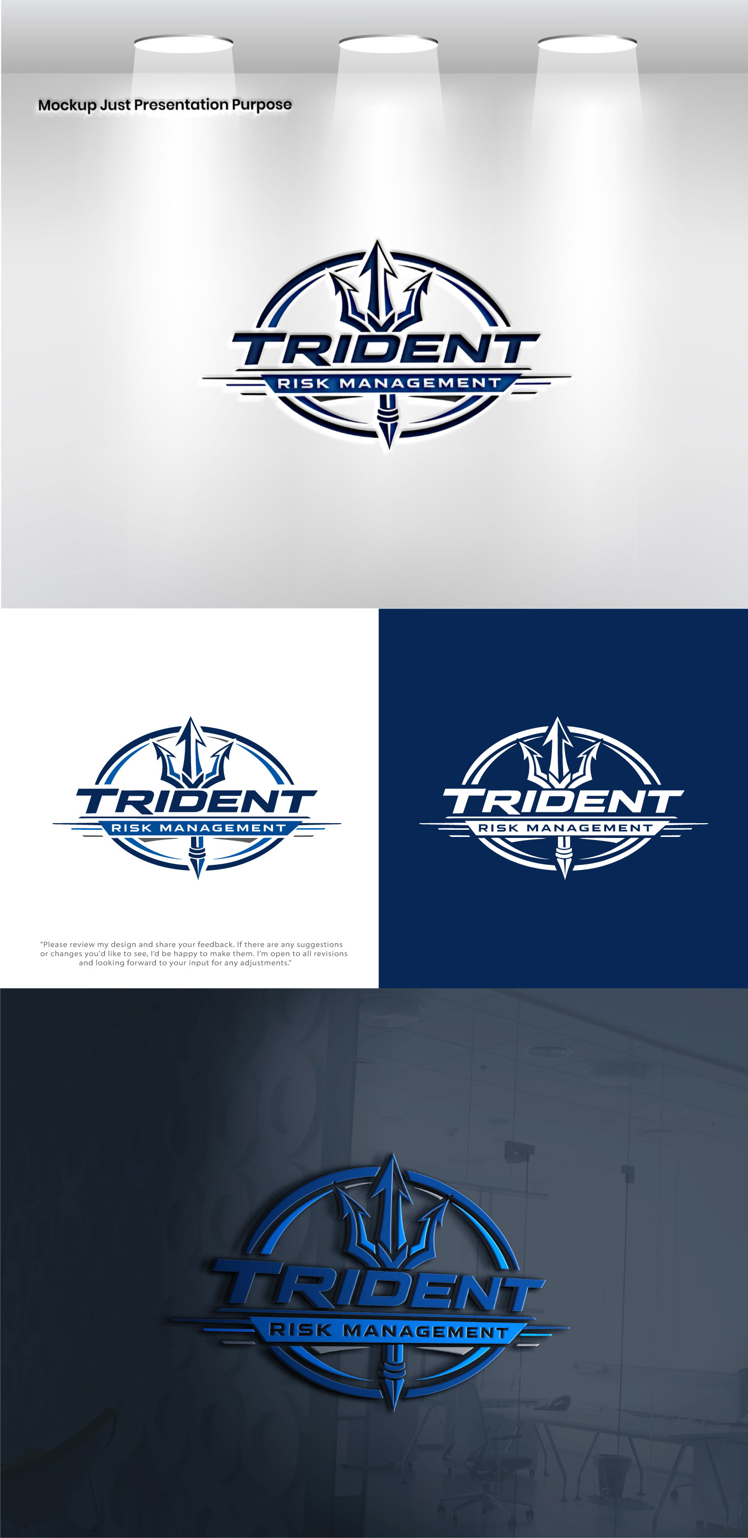 Logo Design by VectorForge for Trident Risk Management | Design #37021163