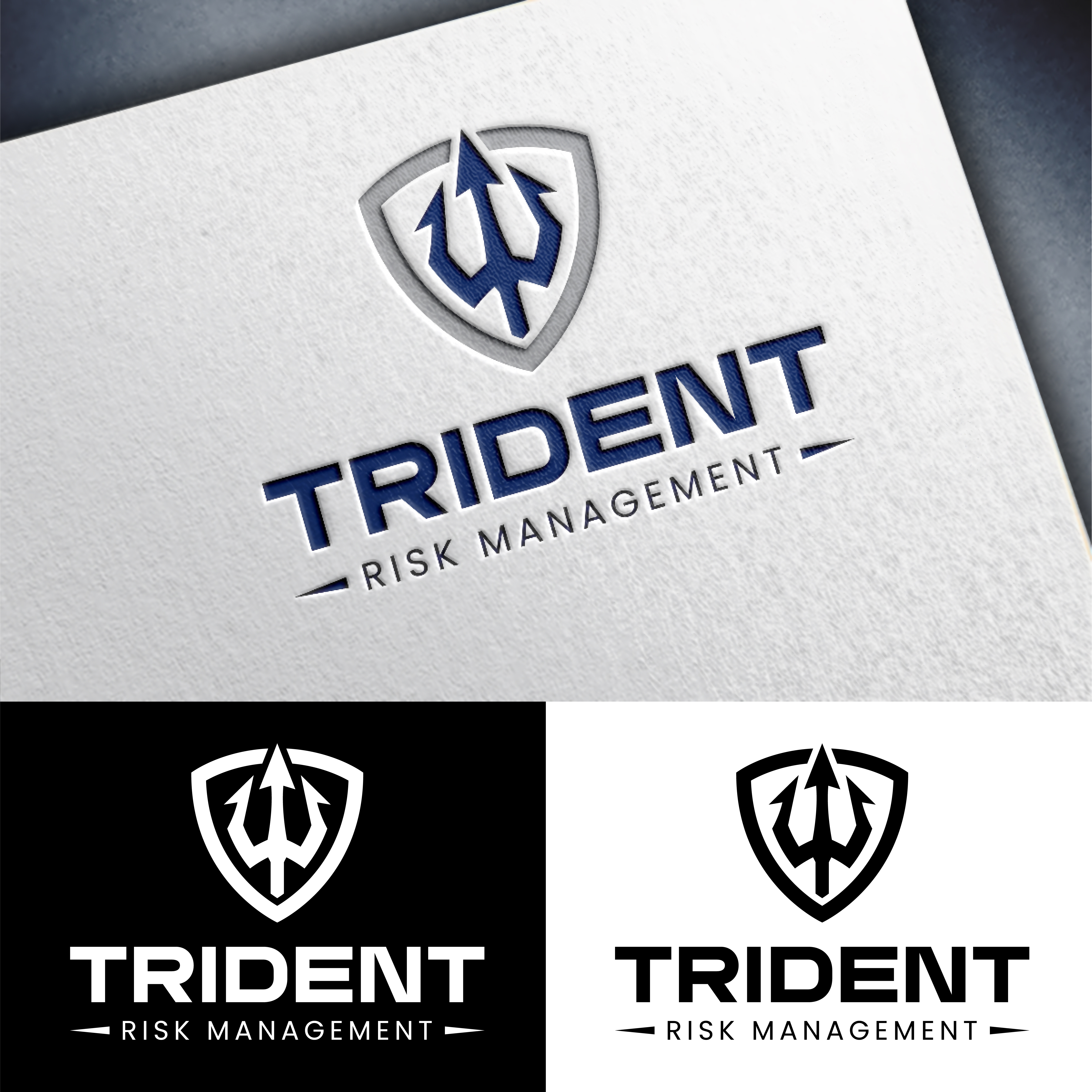 Logo-Design von John Mark Arts für Trident Risk Management | Design #37020266