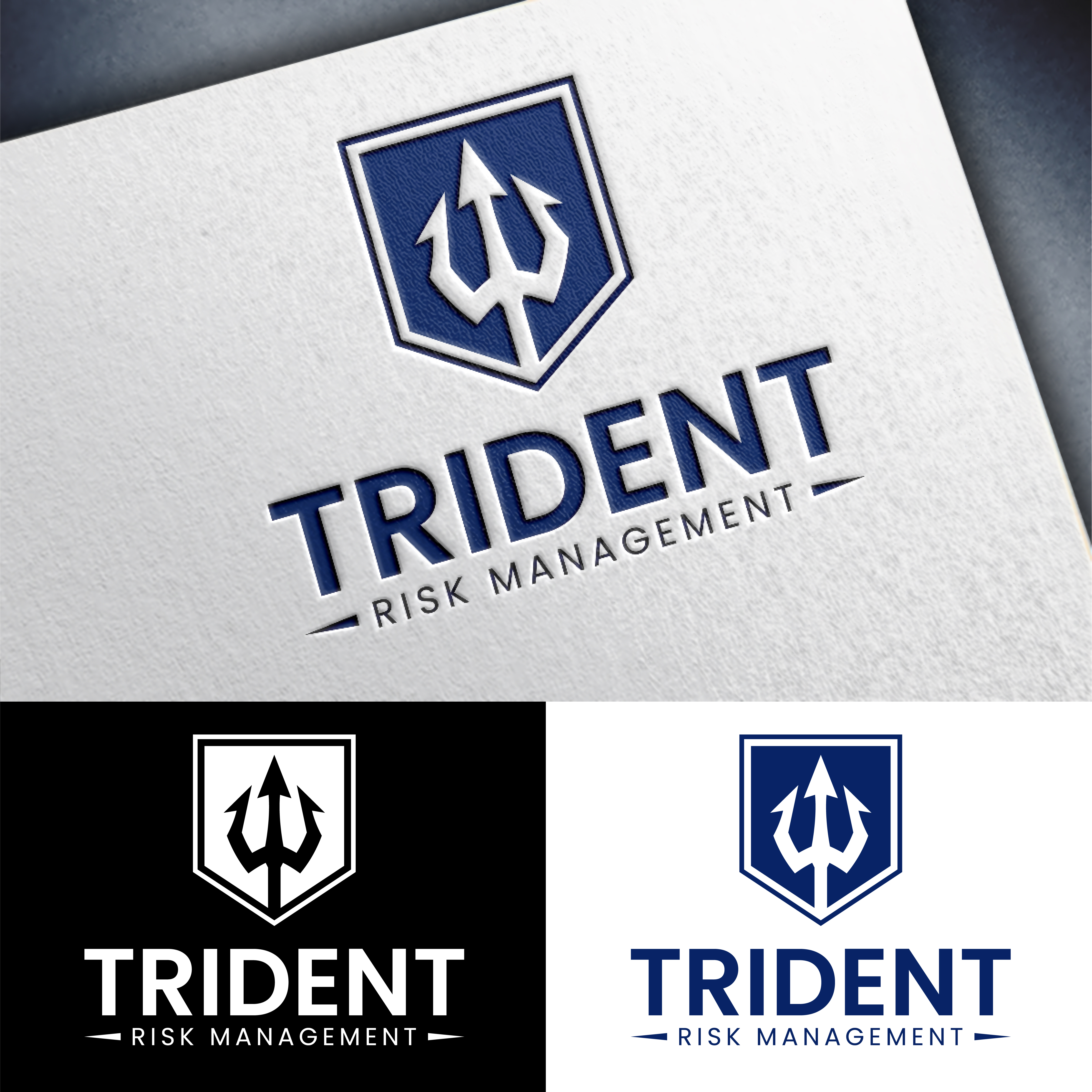 Logo-Design von John Mark Arts für Trident Risk Management | Design #37020314
