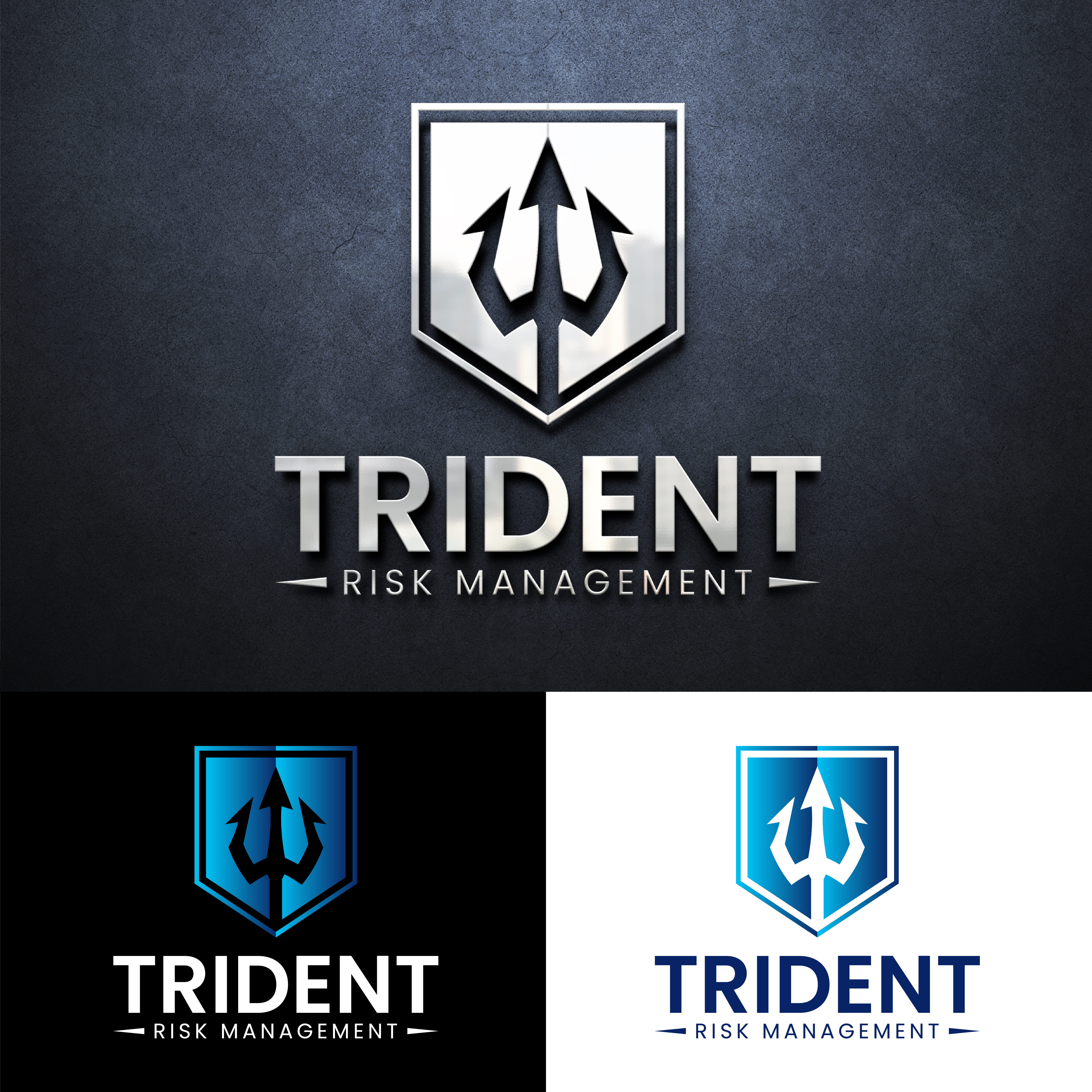 Logo-Design von John Mark Arts für Trident Risk Management | Design #37021460