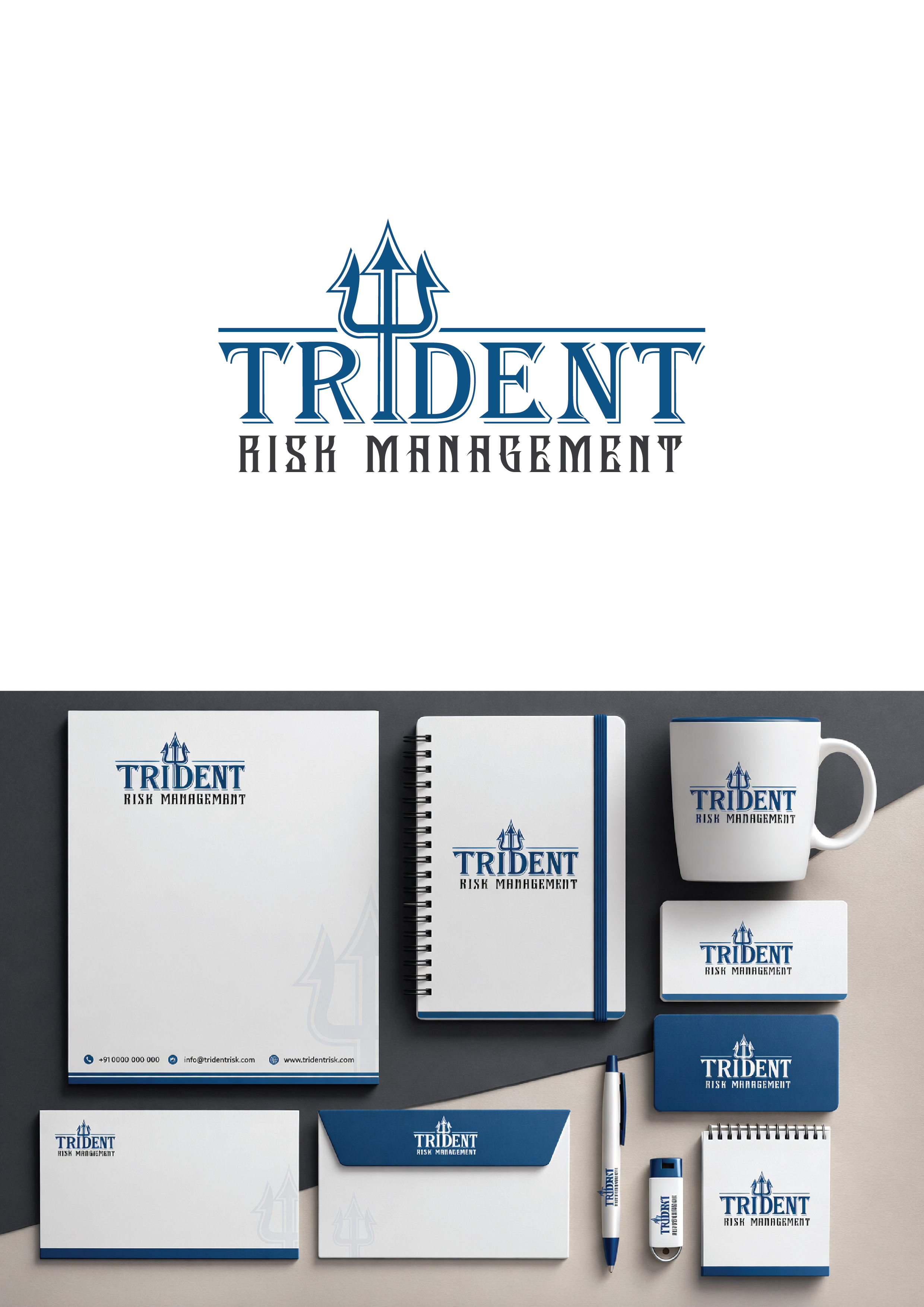 Logo Design by ZAGraphics for Trident Risk Management | Design #37021820