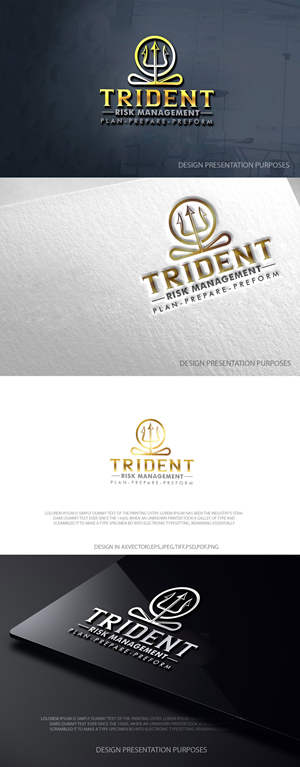 Logo Design by zebronicgraphic for Trident Risk Management | Design: #37026172