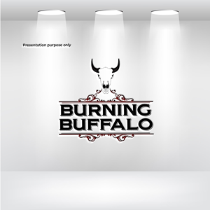 Logo Design by RS_Design for The Burning Buffalo Bar & Grill | Design: #37078838