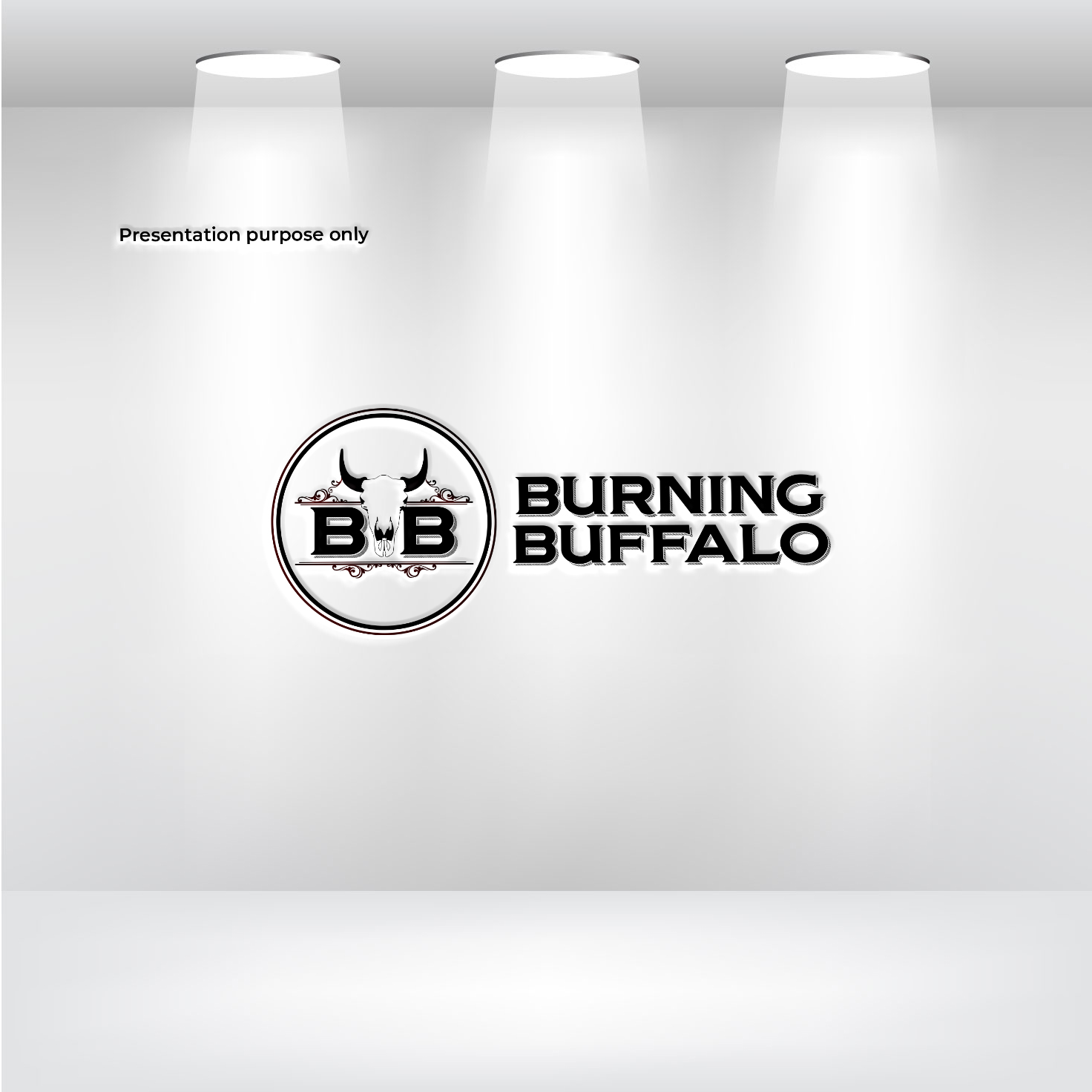 Logo Design by RS_Design for The Burning Buffalo Bar & Grill | Design #37078873