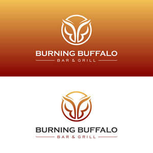 Logo Design by Hizkia Design for The Burning Buffalo Bar & Grill | Design: #37080801