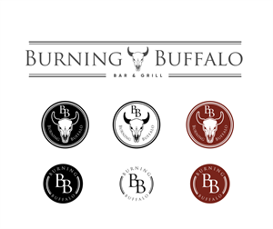Logo Design by LUTNG. for The Burning Buffalo Bar & Grill | Design: #37078755