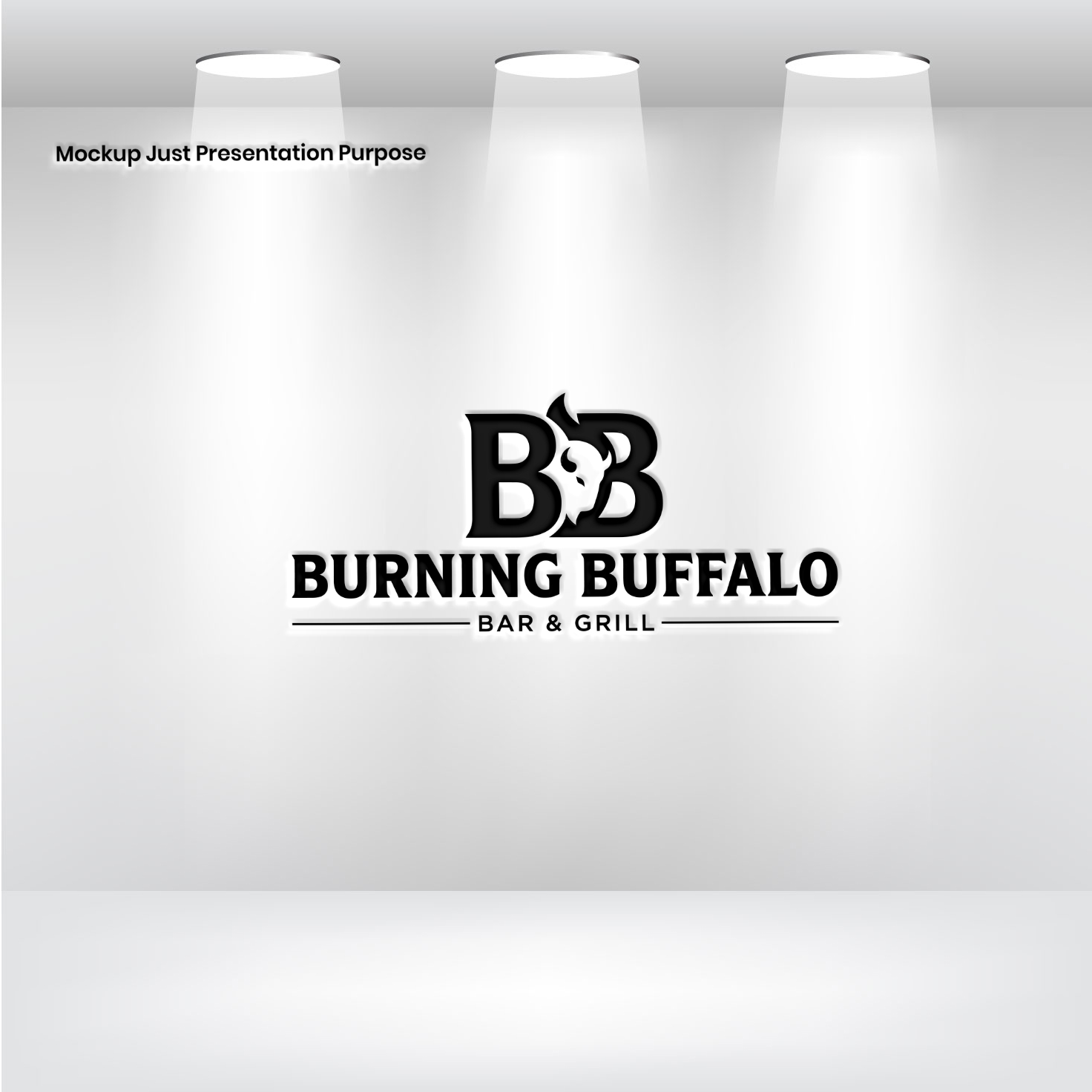 Logo Design by Pixel Foundry for The Burning Buffalo Bar & Grill | Design #37074537