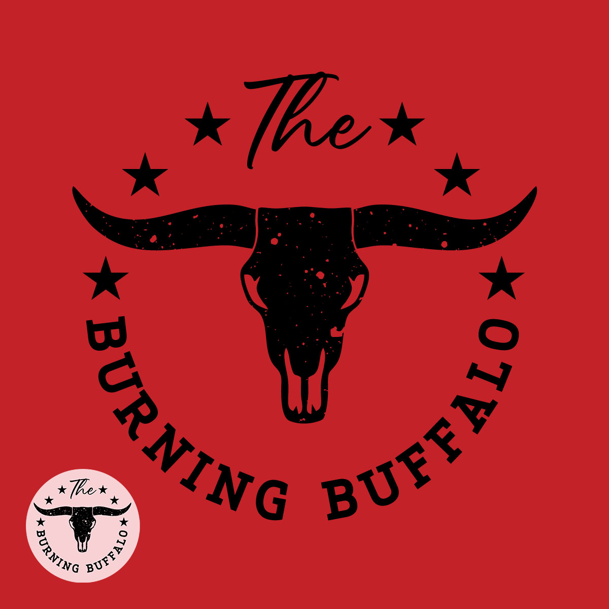 Logo Design by McFadden Design for The Burning Buffalo Bar & Grill | Design #37096581